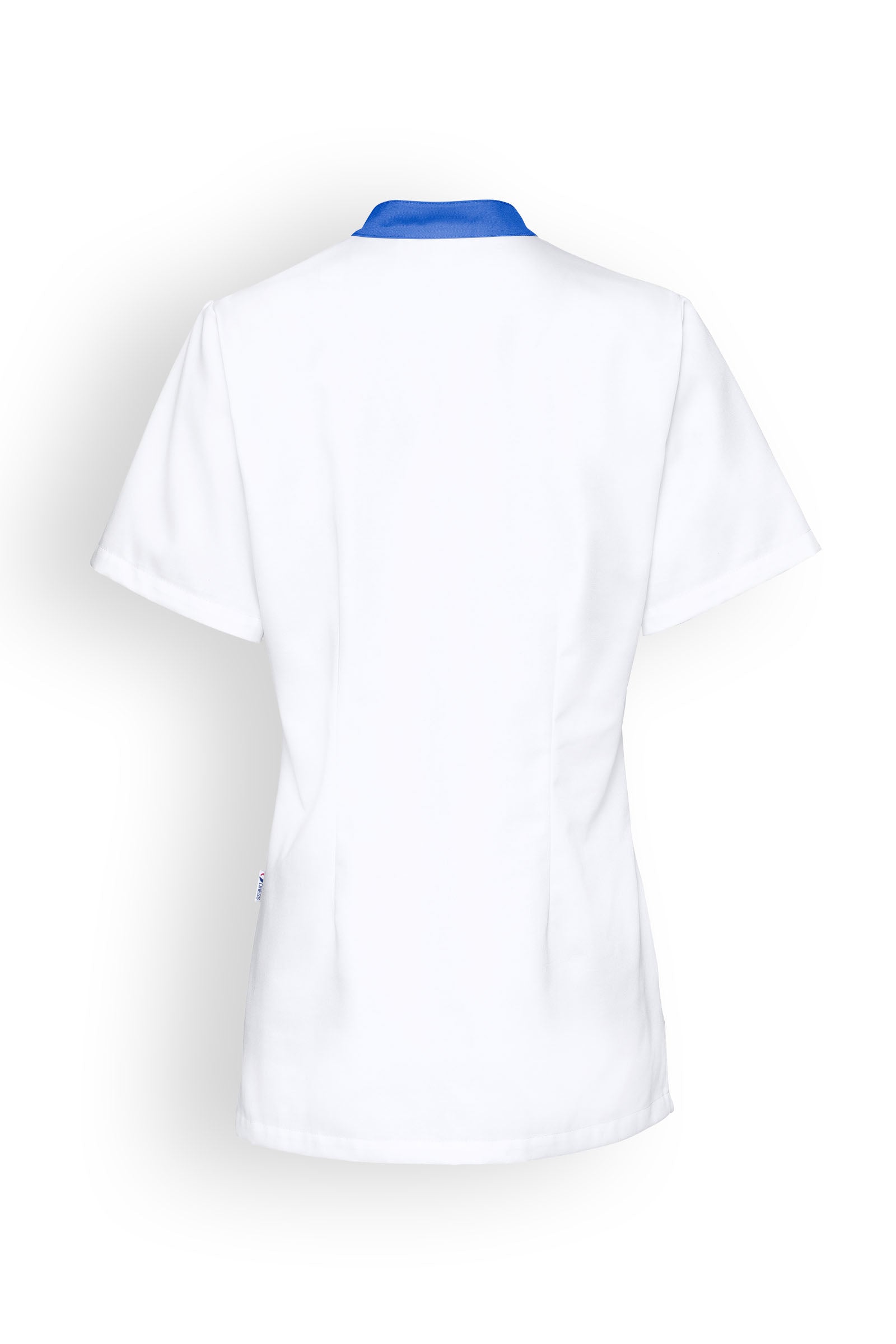 Schlupfkasack Damen Besatz Königsblau, Vue de dos 