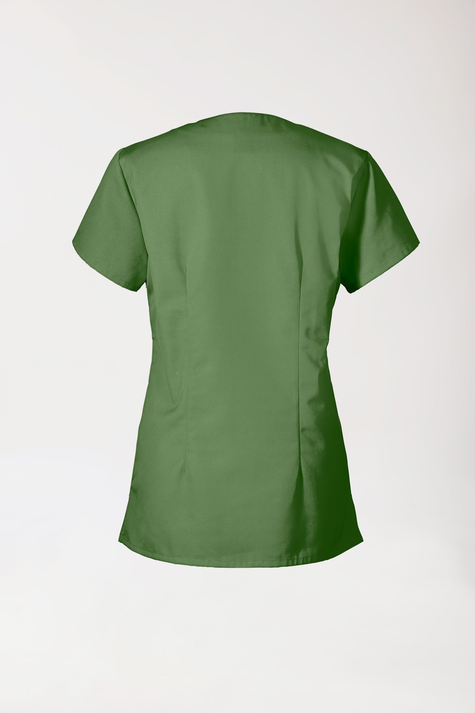 JUST STRONG Schlupfkasack Damen - eckiger Ausschnitt wiesengrün, Rückansicht 