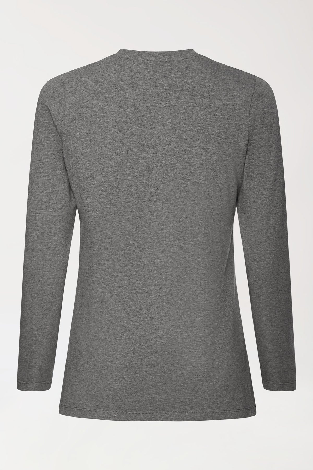 CORE Shirt Damen - 1/1 Arm dunkelgrau melange, Rückansicht 