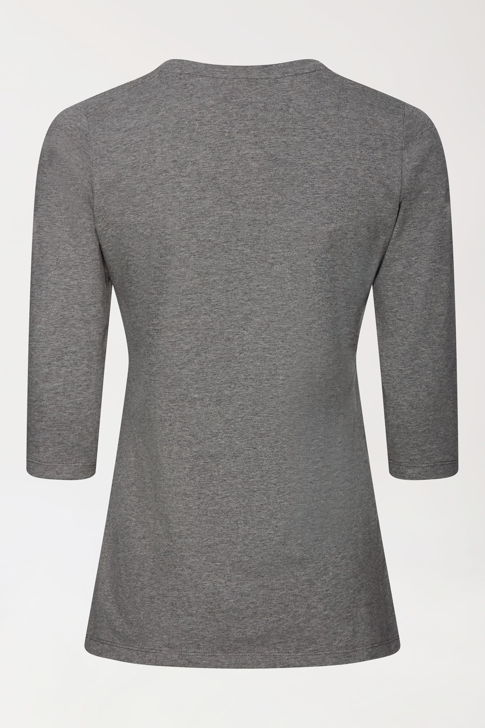 CORE Shirt Damen - 3/4 Arm dunkelgrau melange, Vue de dos 