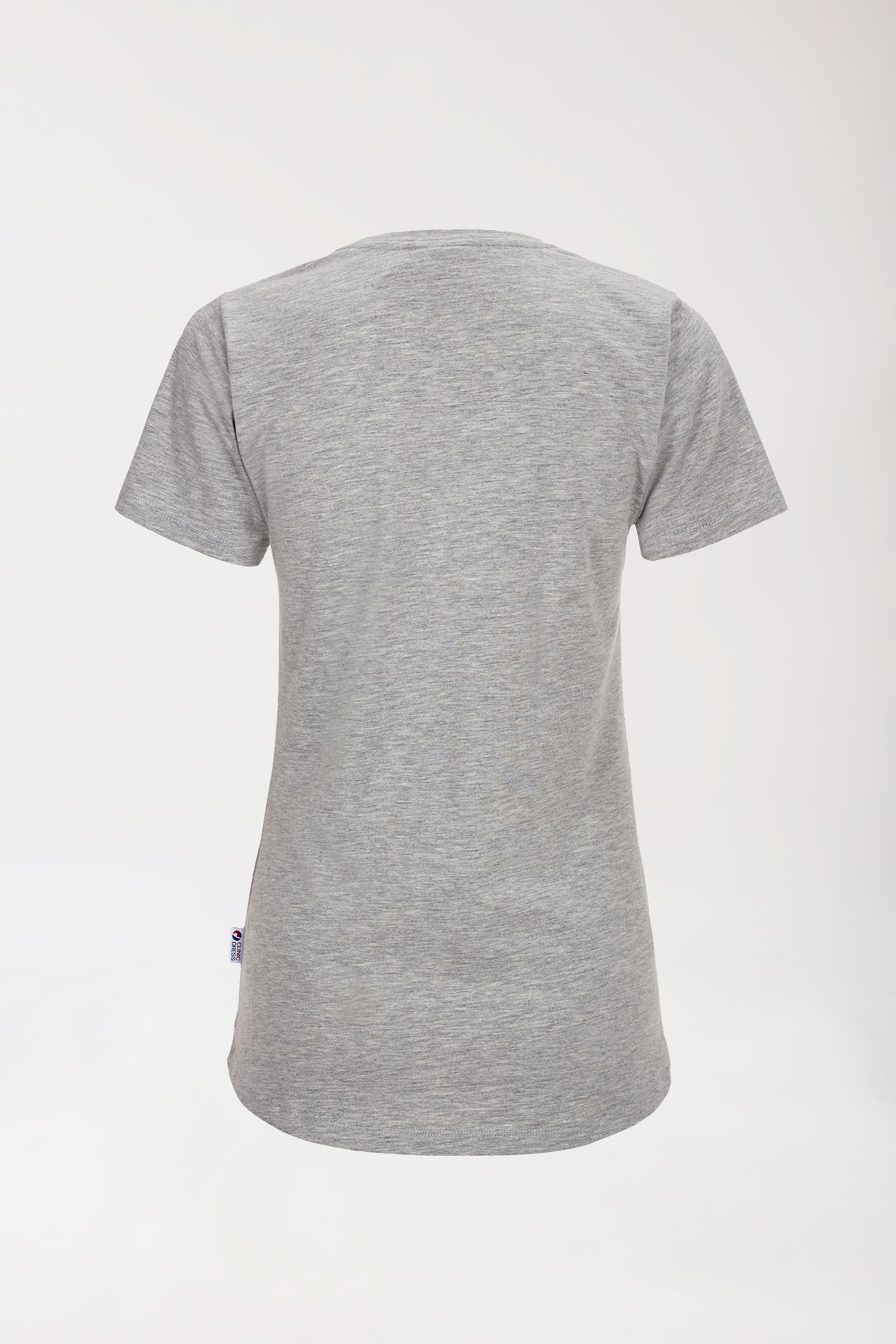 CORE Shirt Damen - Rundhals grau melange