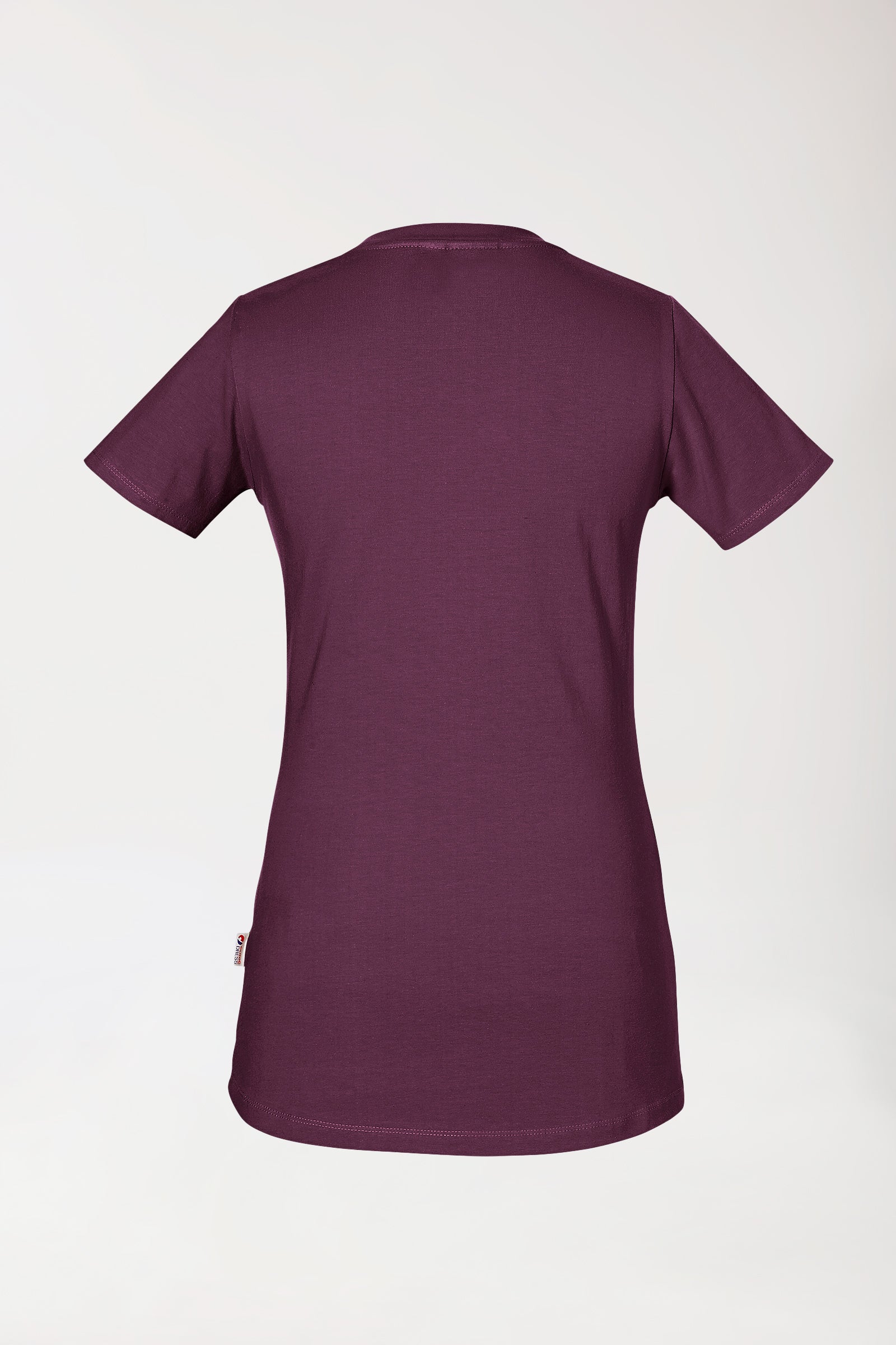 CORE Shirt Damen - Rundhals pflaume, Vue de dos 