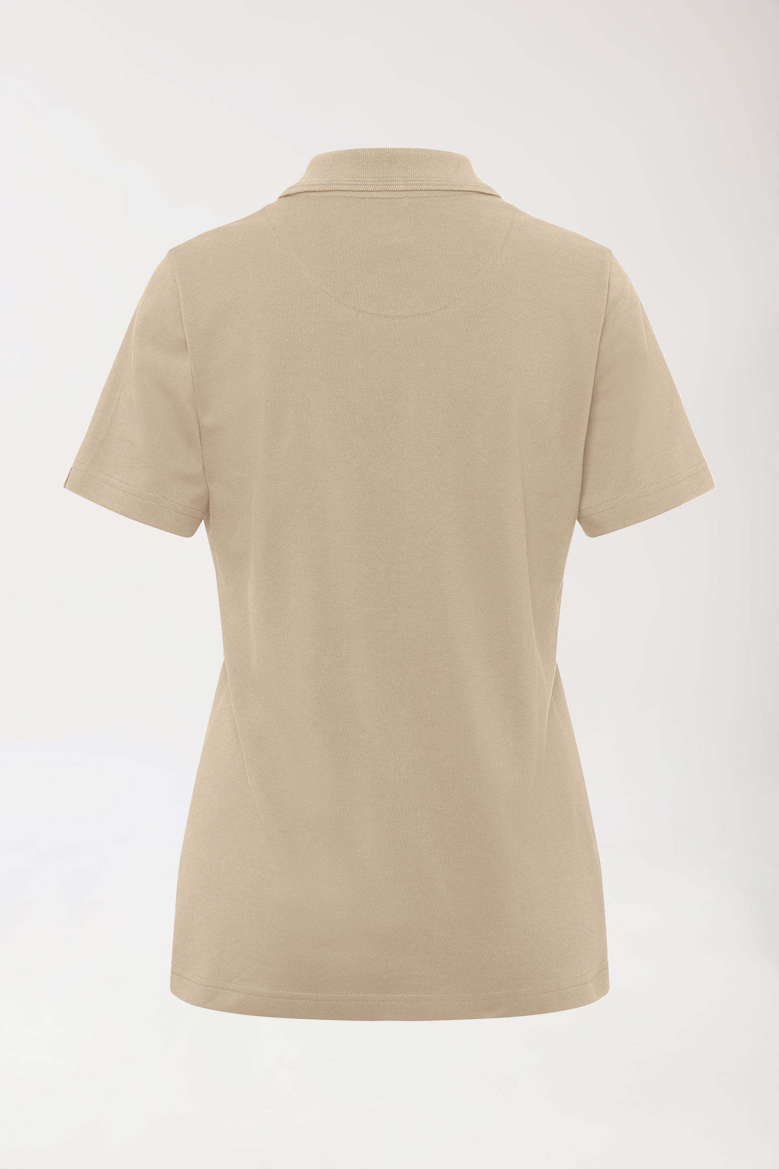 COMFY FLEX Stretch Shirt Damen - Polokragen sand, Rückansicht 