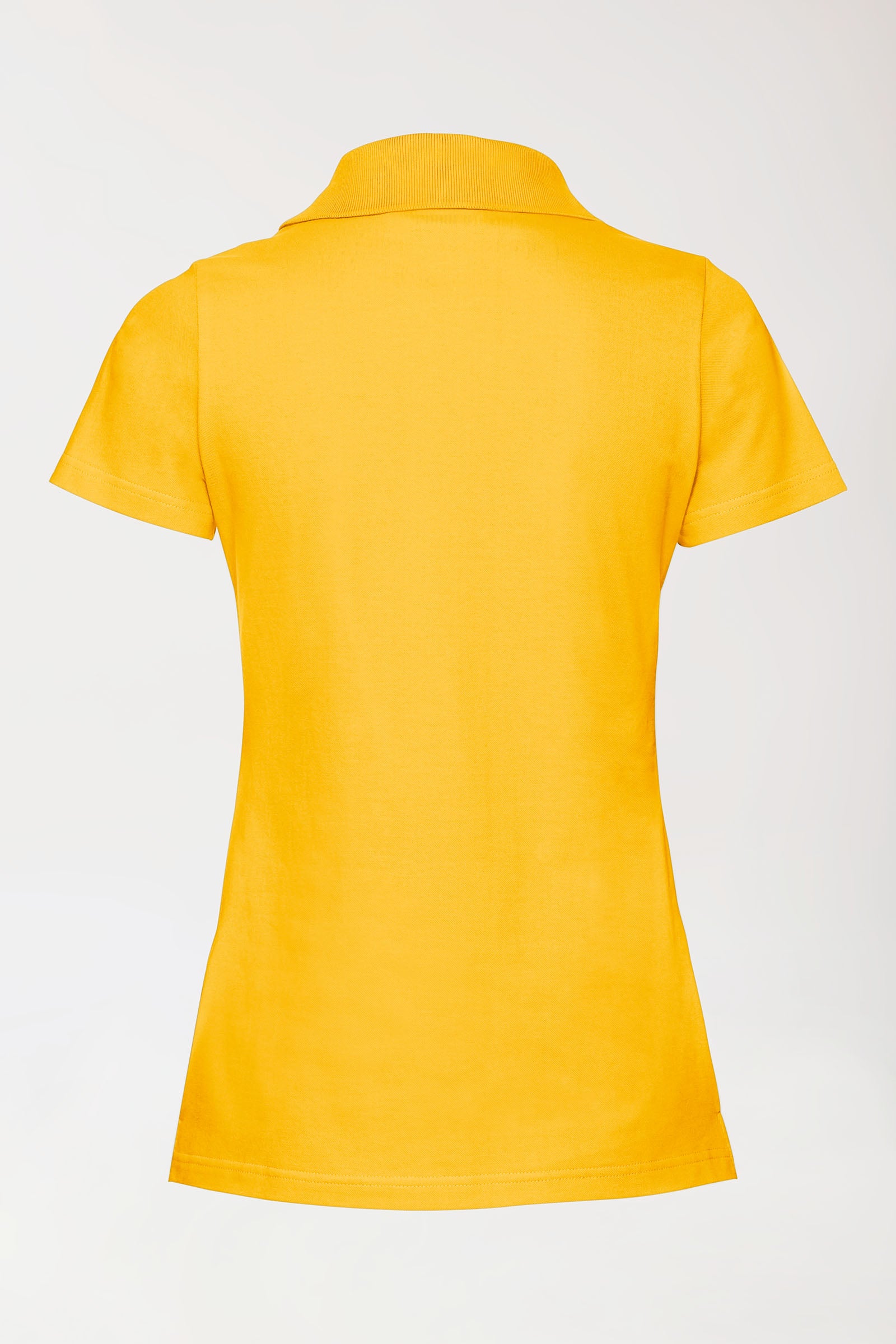 Stretch Shirt Damen - Polokragen sonnengelb