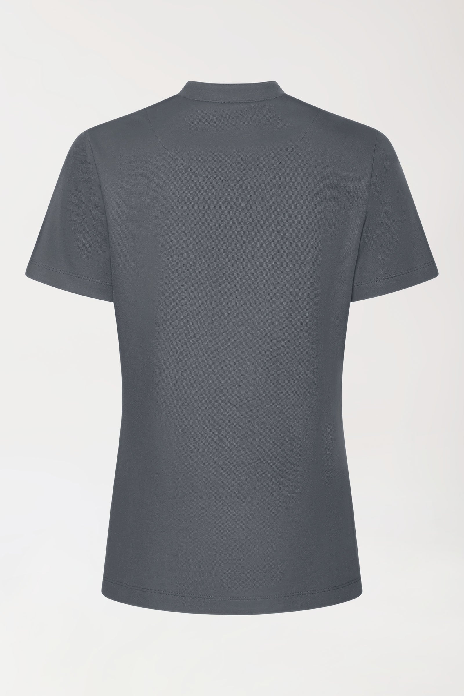 COMFY FLEX Stretch Shirt Damen - Stehkragen steingrau, Vue de dos 