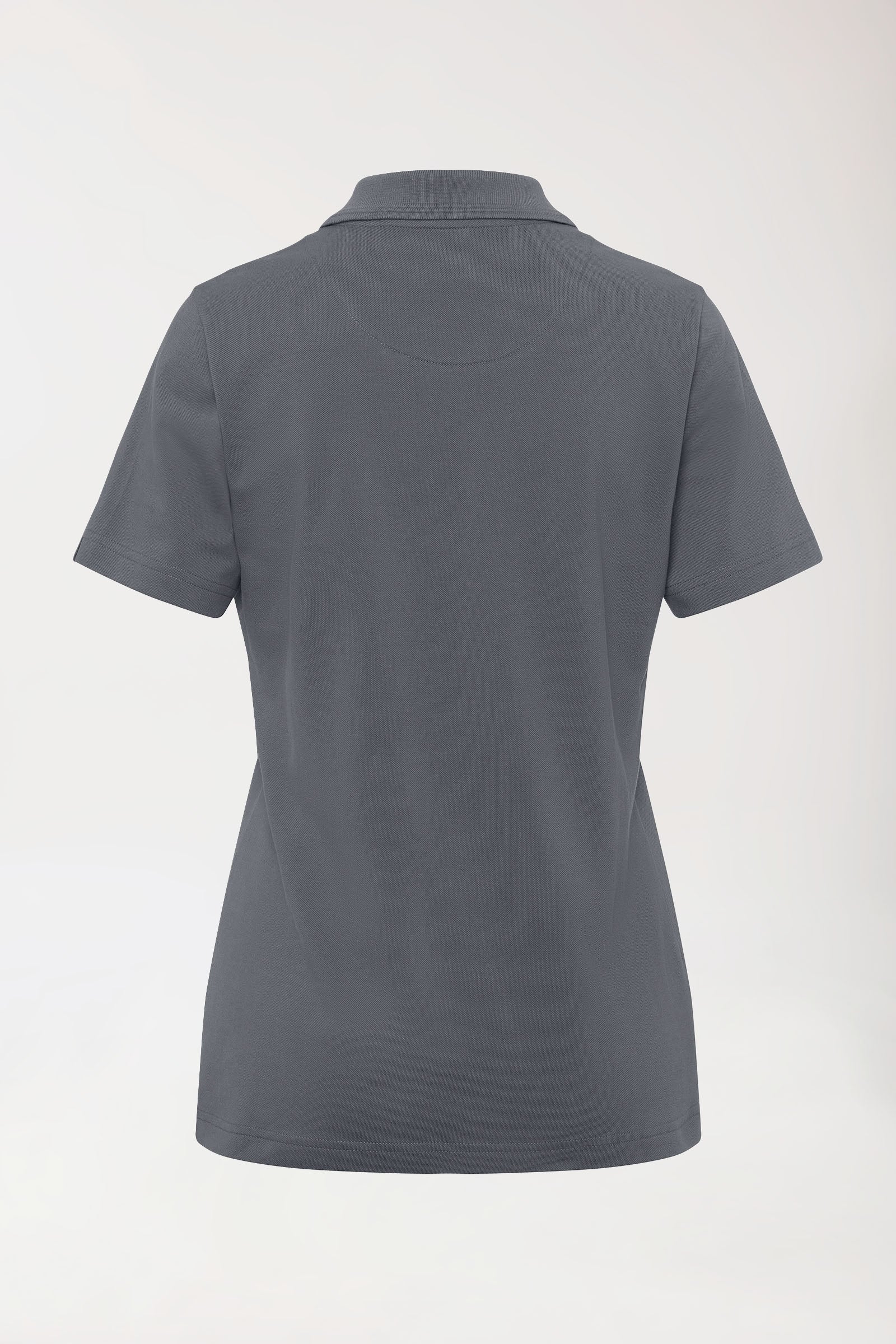 COMFY FLEX Stretch Shirt Damen - Polokragen steingrau, Vue de dos 