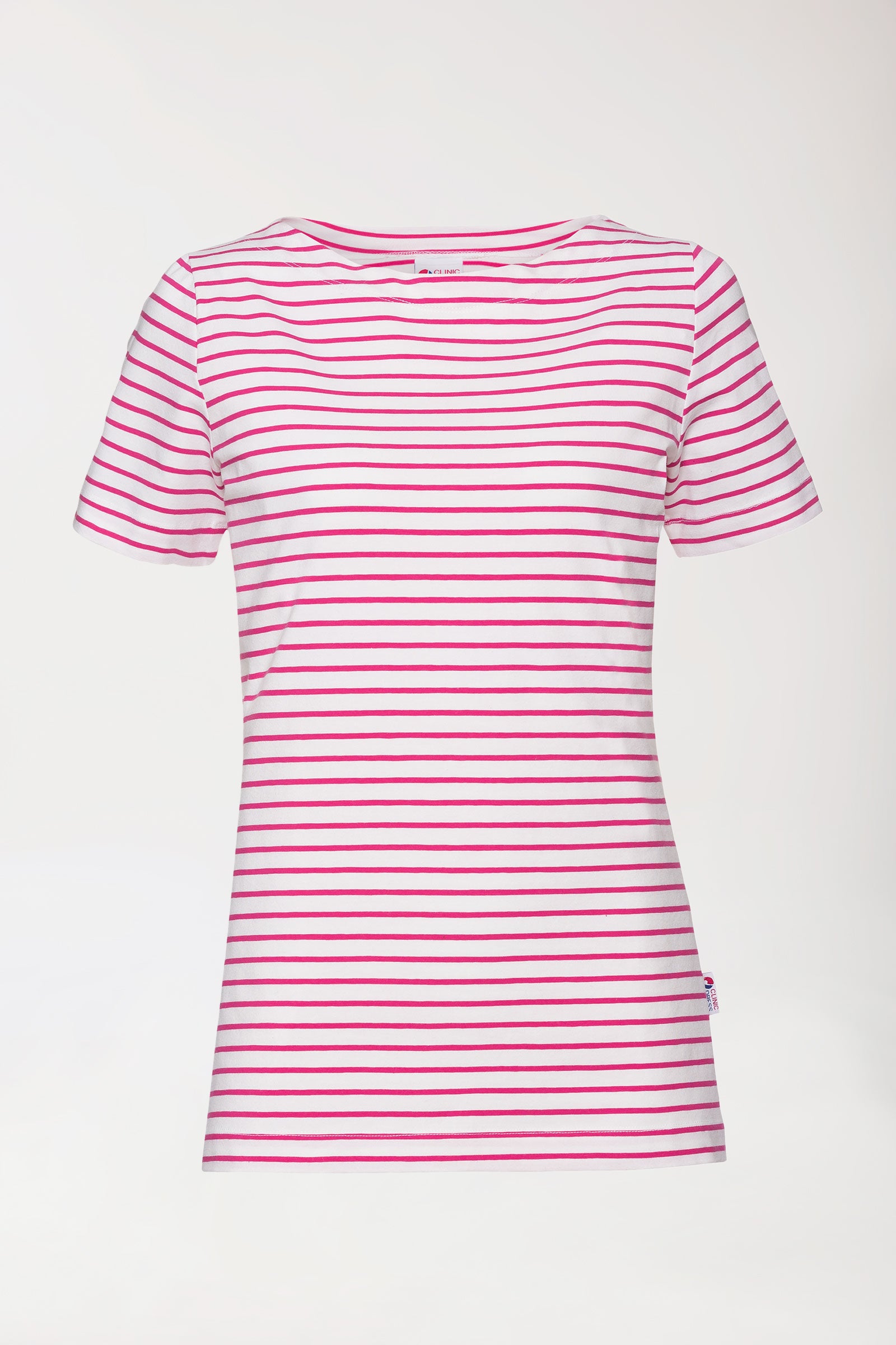 Shirt Damen - 1/2 Arm weiss/pink, Rückansicht 
