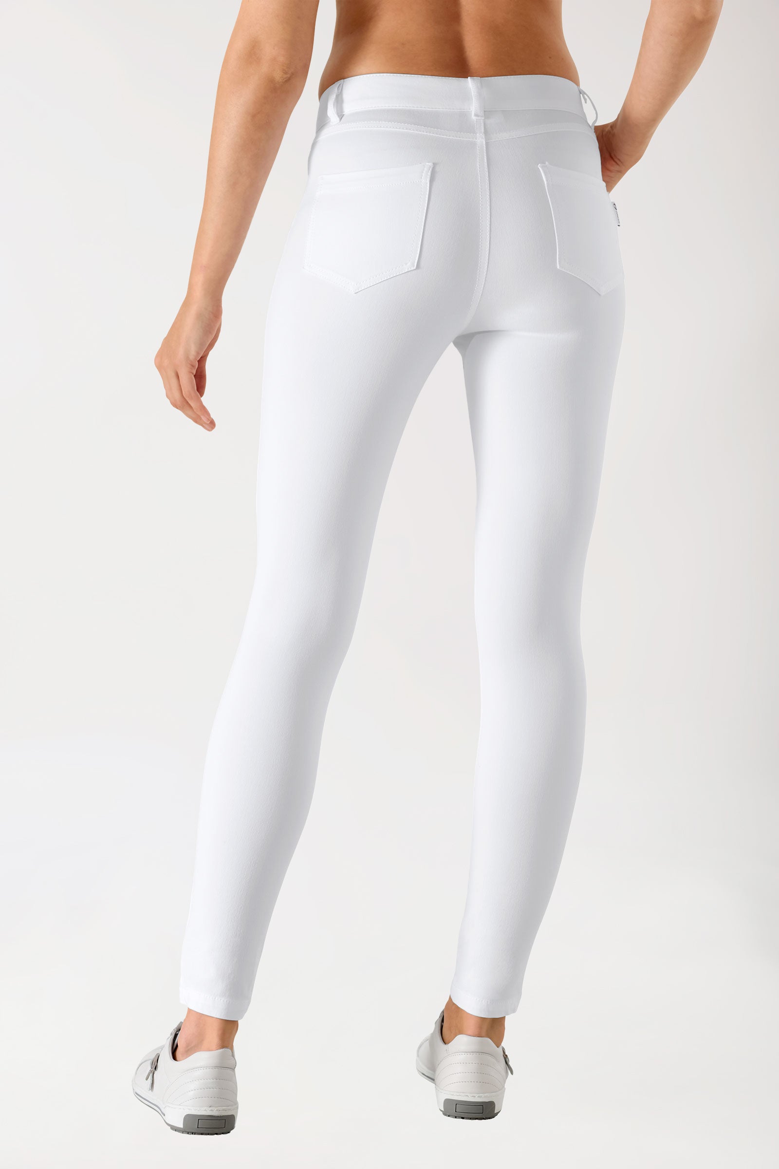 Leggings 5-Pocket-Form Weiss, Rückansicht 