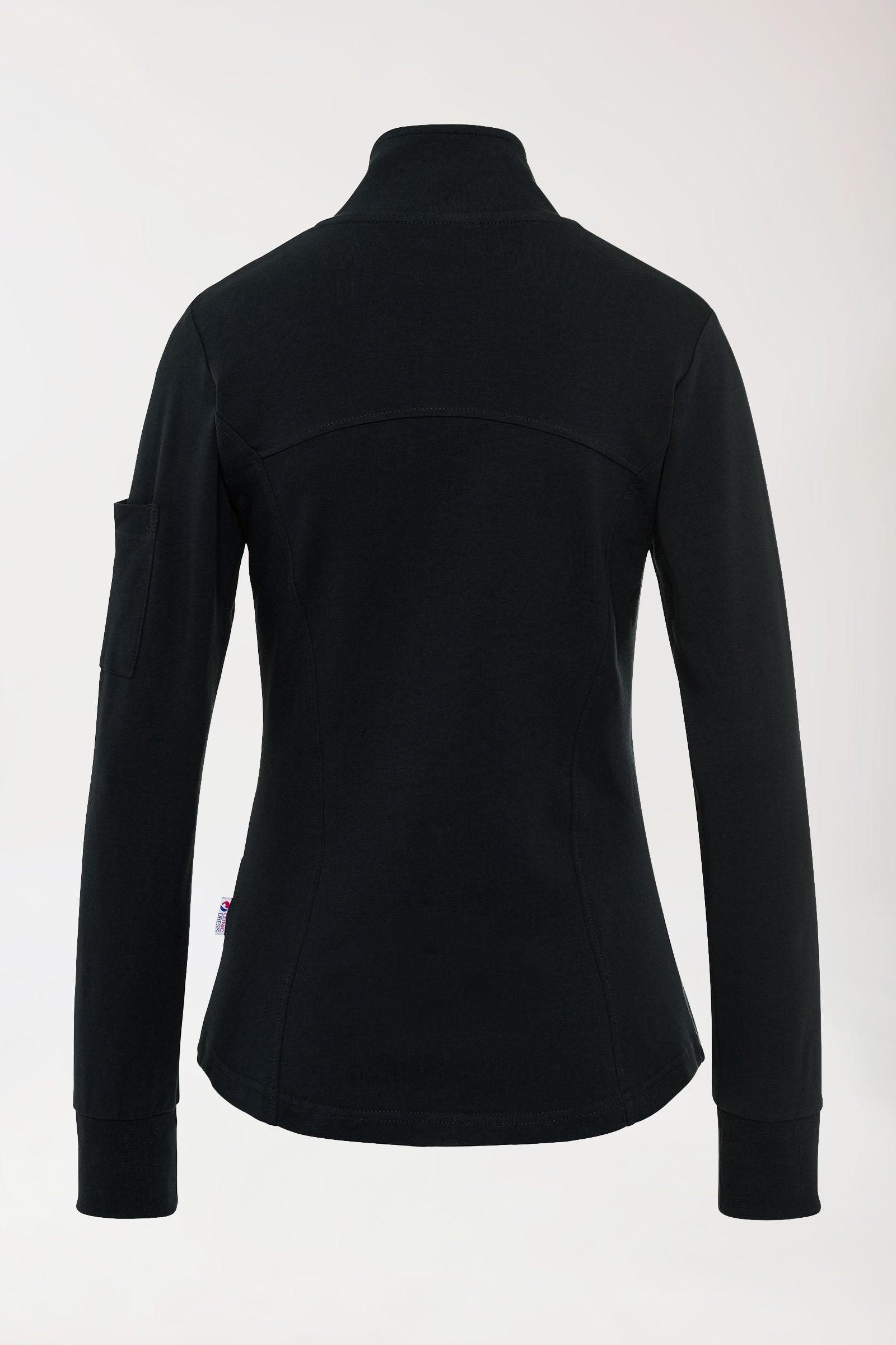 Sweatjacke Damen - Stehkragen schwarz