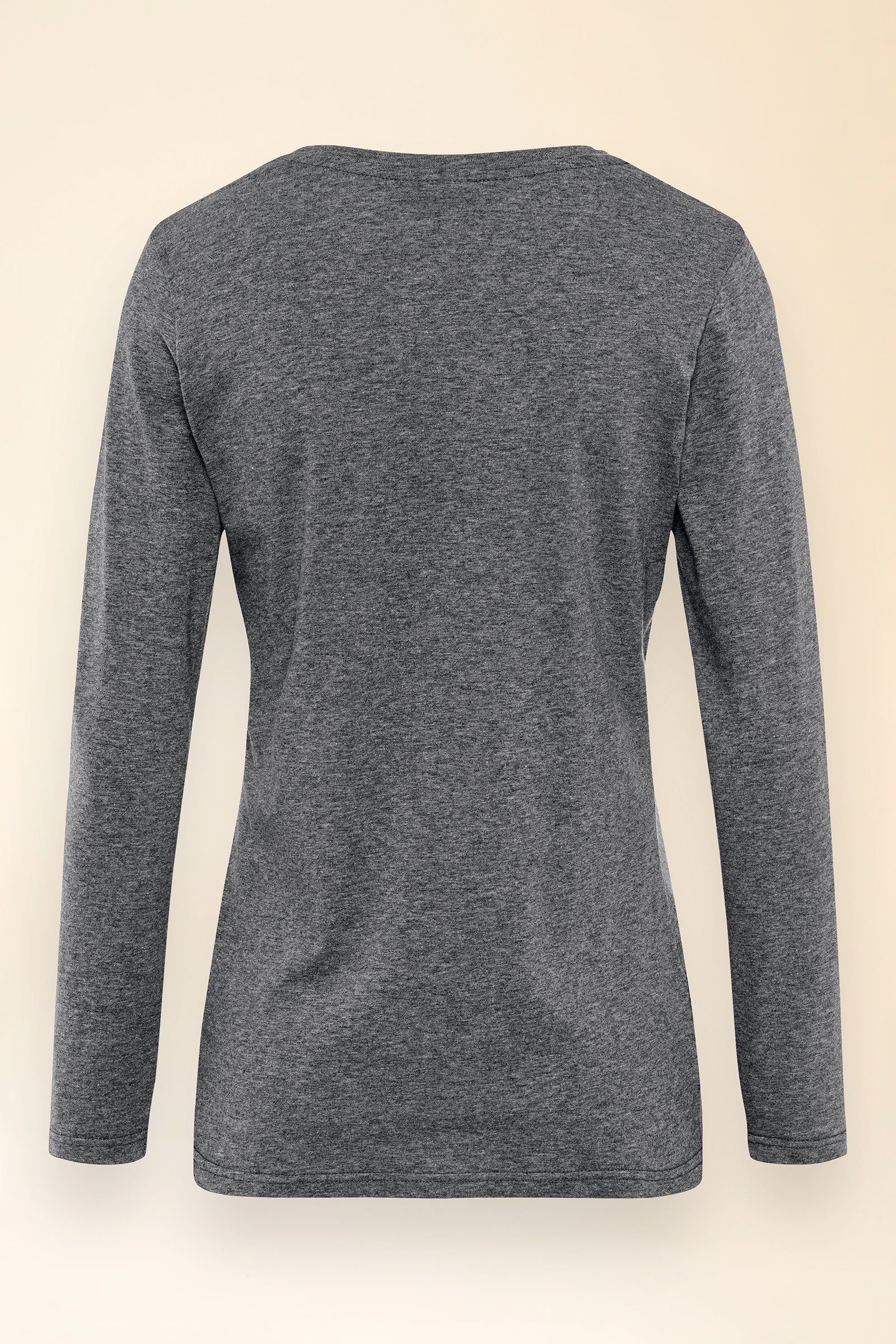 KAERE Shirt Damen - Longsleeve dunkelgrau melange, Vue de dos 