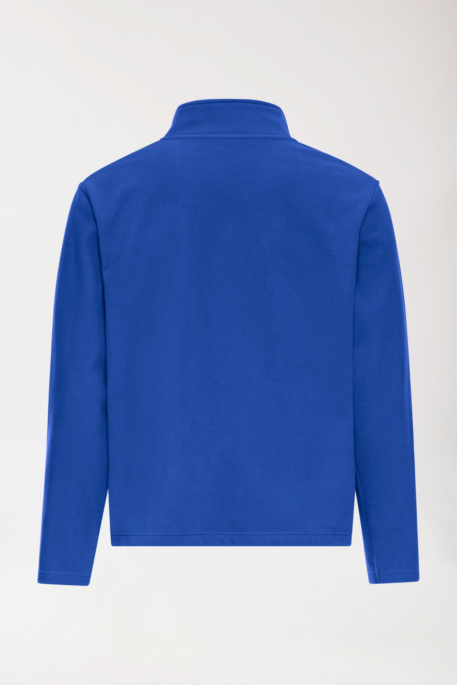 Fleecejacke Herren - Stehkragen königsblau, Rückansicht 
