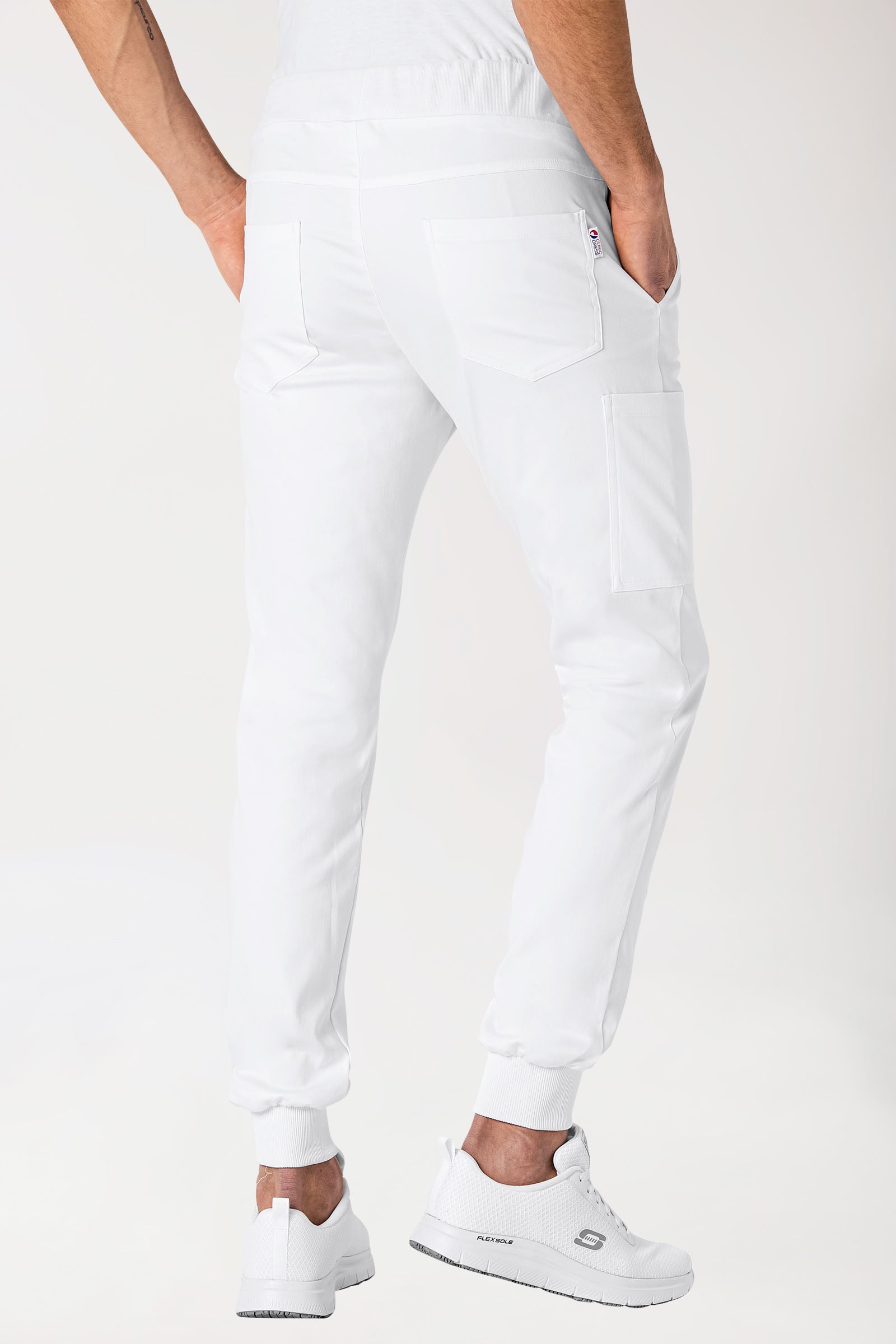 COMFY FLEX Hose Herren - Jogpants weiss, Rückansicht 
