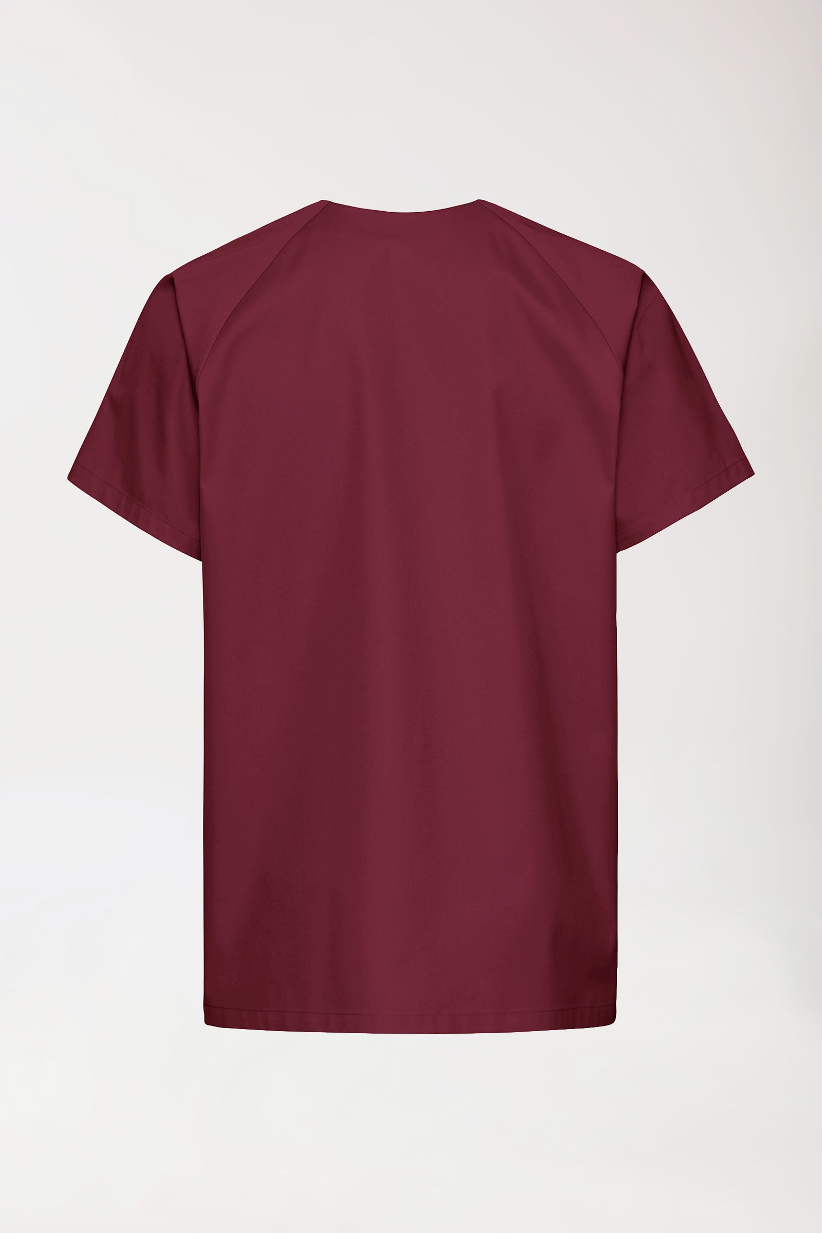 CORE Kasack Herren - durchgeknöpft bordeaux, Rückansicht 