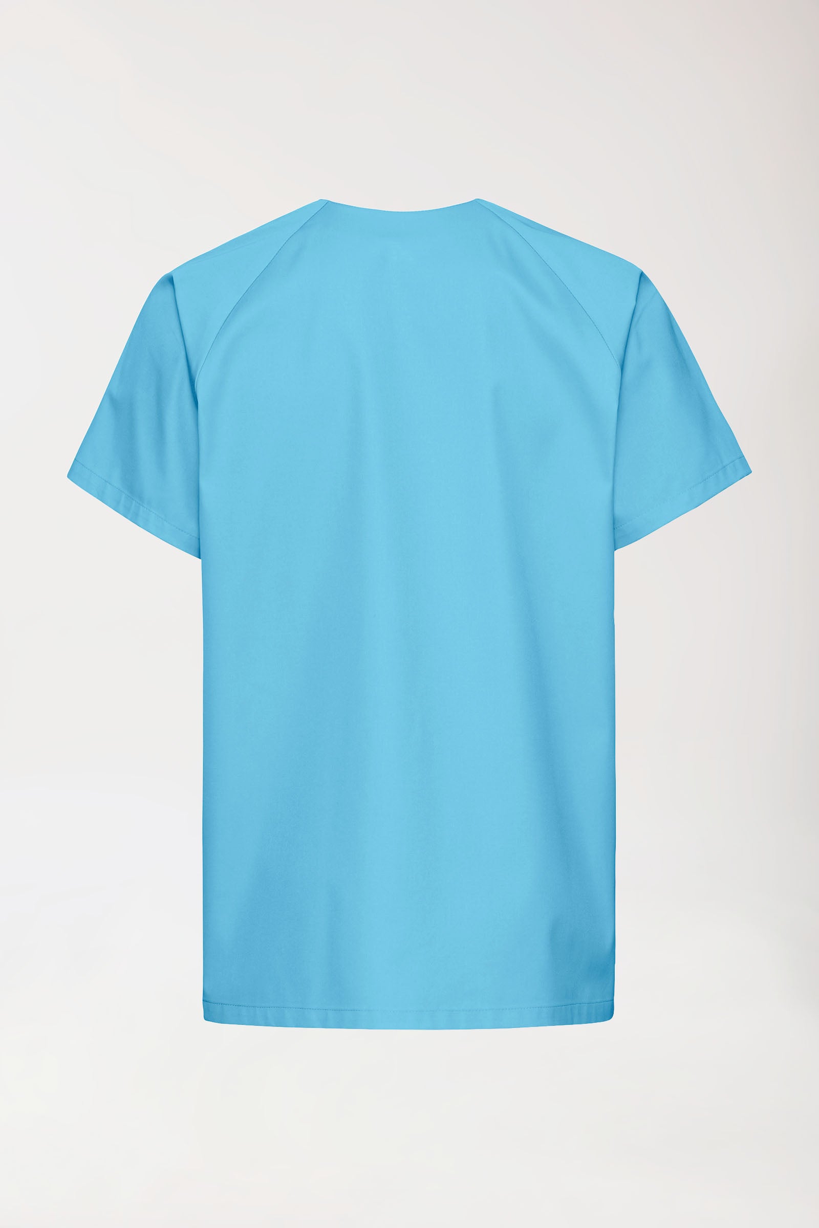 CORE Kasack Herren - durchgeknöpft türkis, Rückansicht 