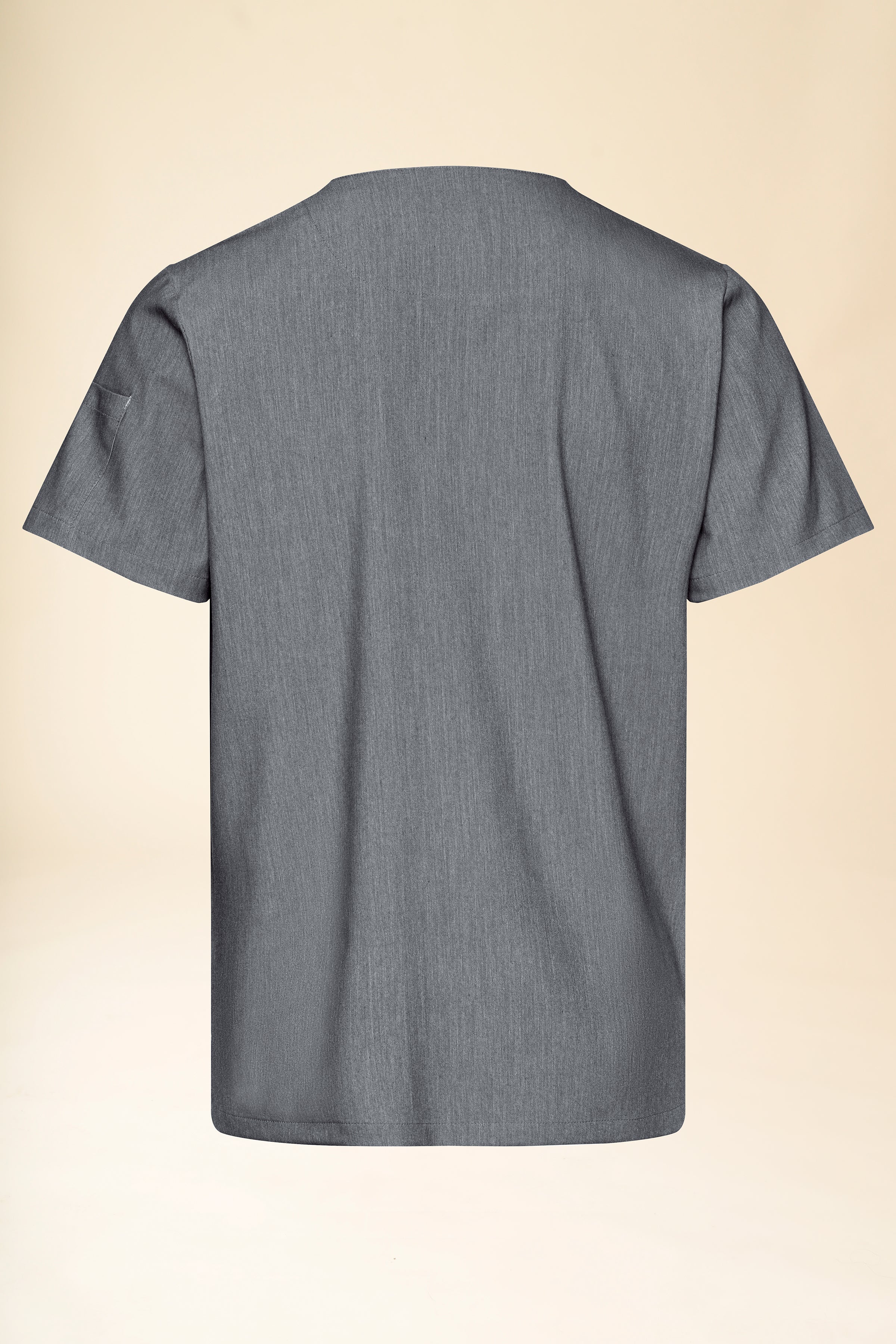 KAERE Schlupfkasack Herren - V-Ausschnitt grau melange, Vue de dos 