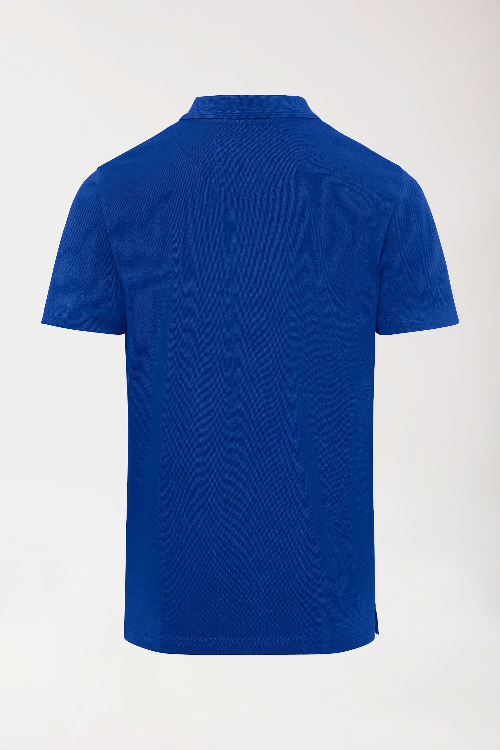 COMFY FLEX Stretch Shirt Herren - Polokragen königsblau, Rückansicht 