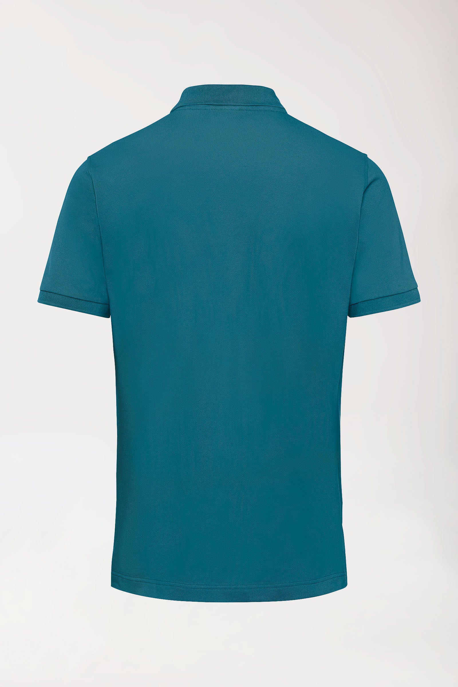 Stretch Shirt Herren - Polokragen petrol, Vue de dos 