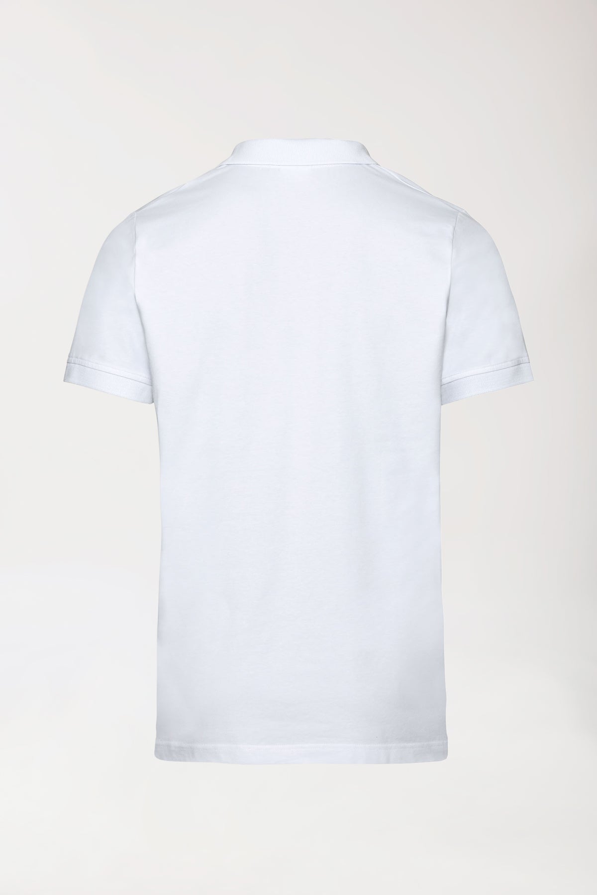 Stretch Shirt Herren - Polokragen - Knopfleiste weiss, Vue de dos 