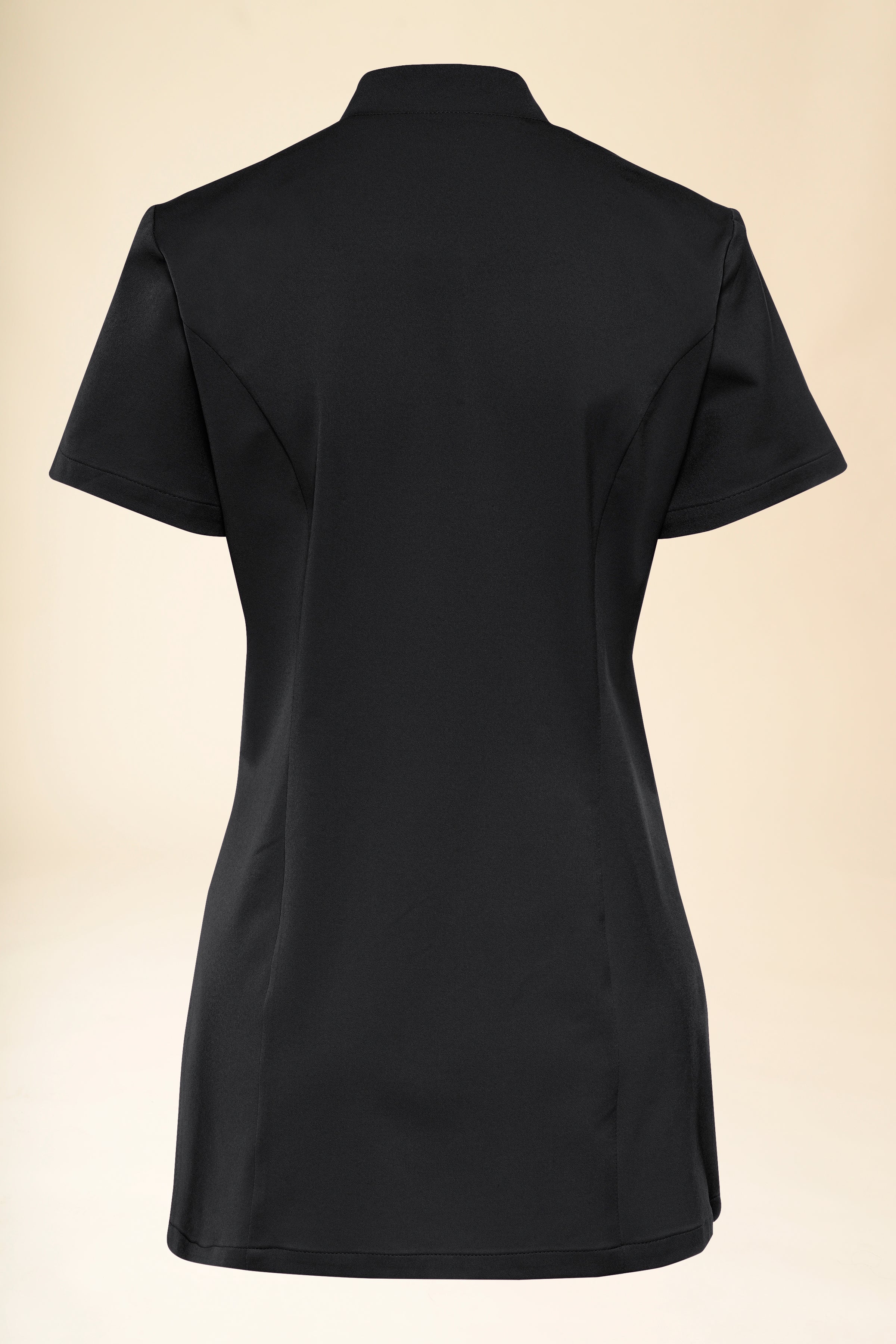 KAERE Kasack Damen - asymmetrische Knopfleiste schwarz, Vue de dos 