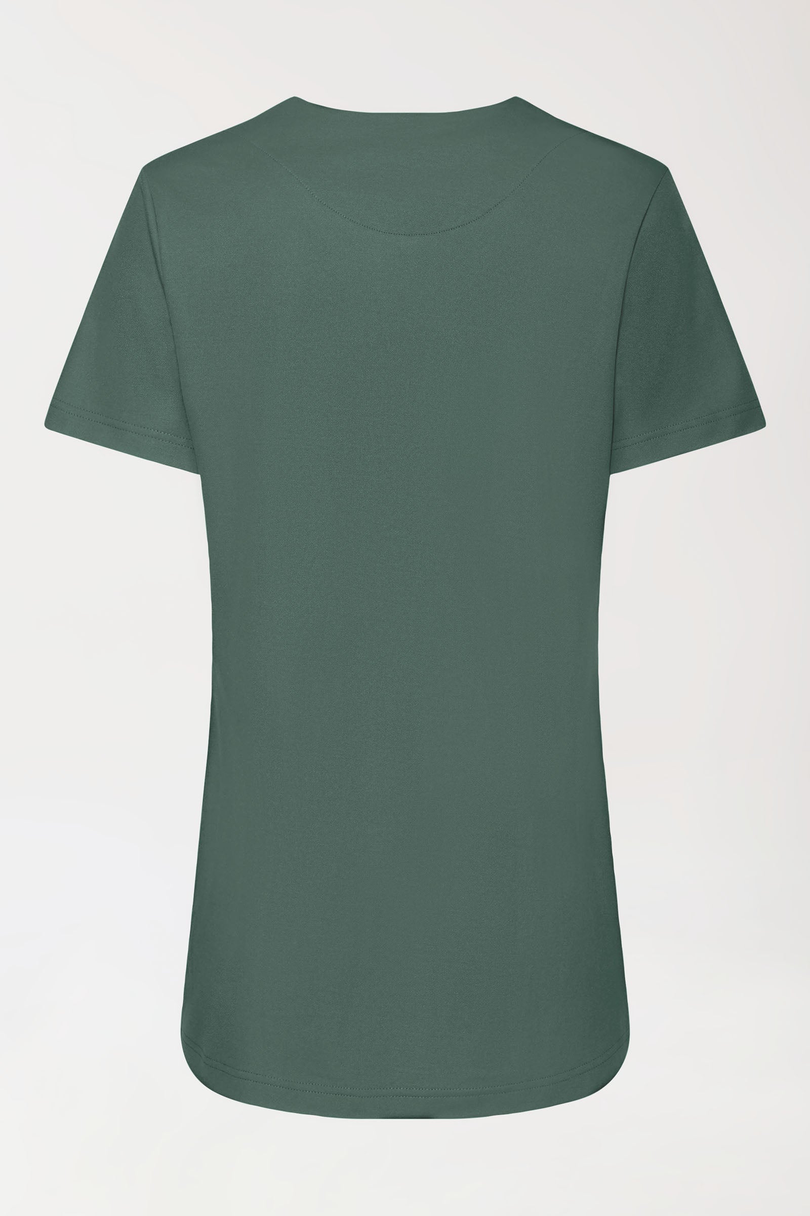 COMFY FLEX Stretch Schlupfkasack Damen - Herzausschnitt dunkelgrün, Vue de dos 