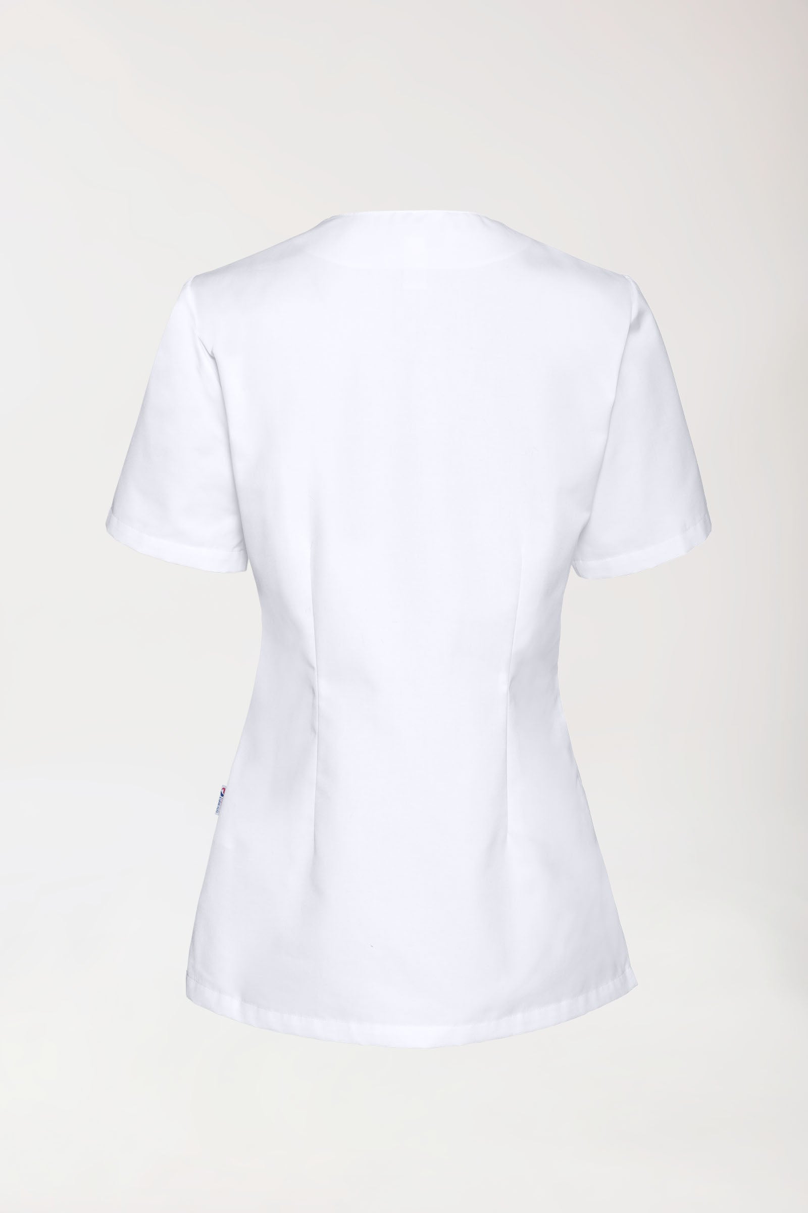 JUST STRONG Schlupfkasack Damen - V-Ausschnitt weiss, Rückansicht 