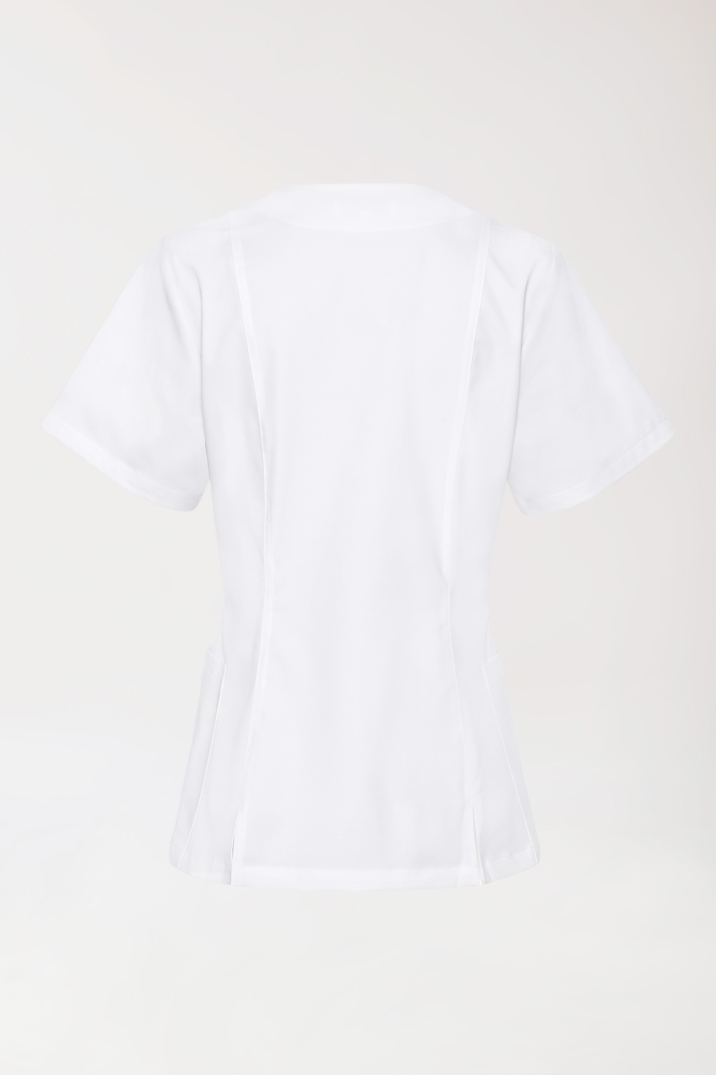 Schlupfkasack Damen - Stretch weiss, Rückansicht 