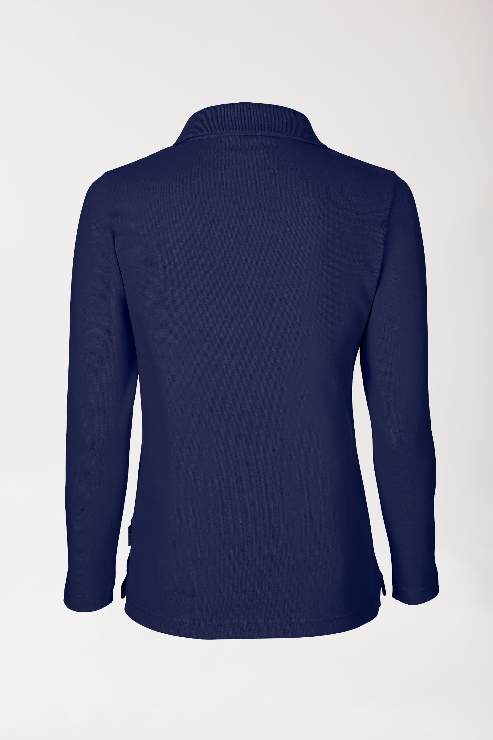 Stretch Shirt Damen - 1/1 Arm mit Polokragen navy