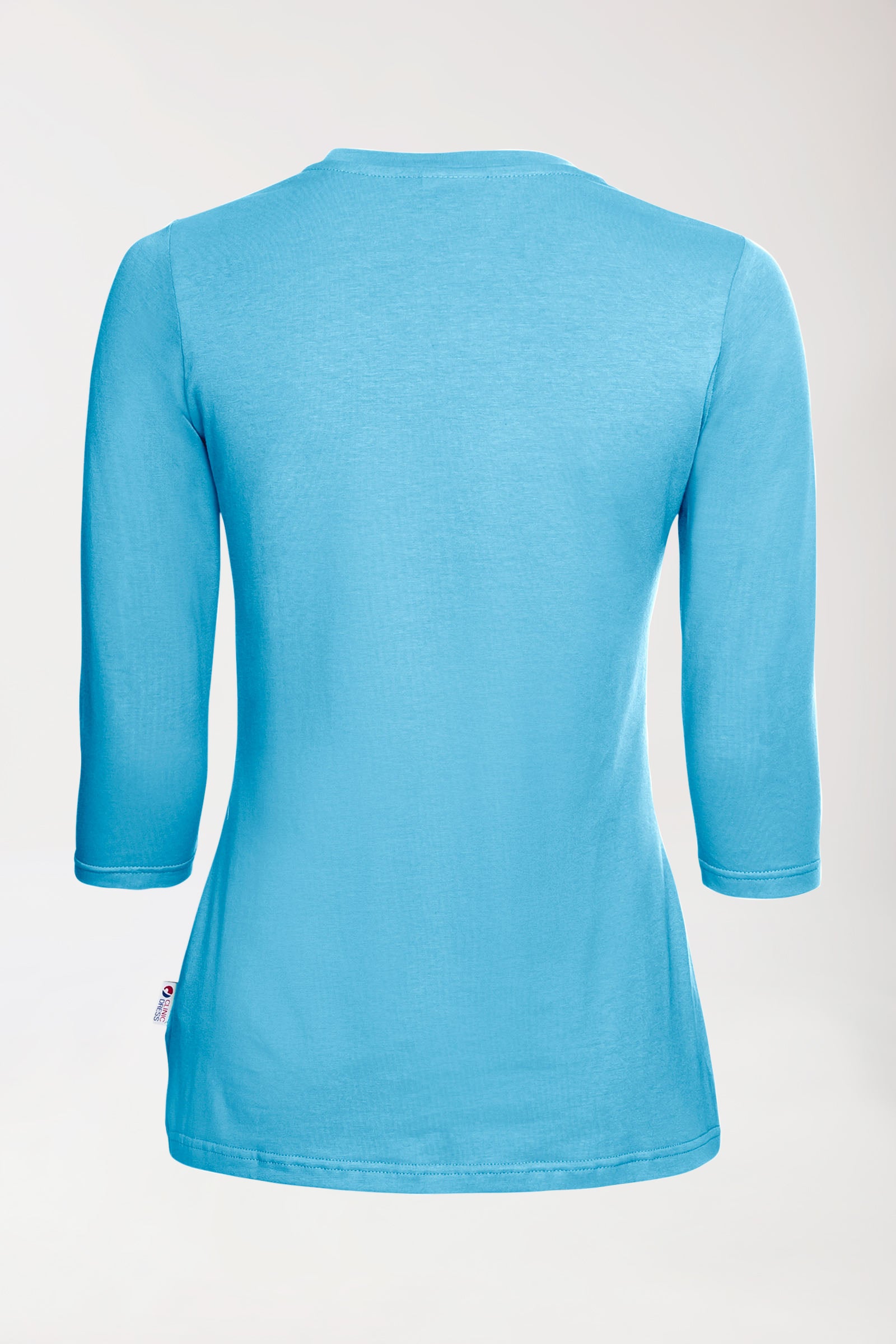 CORE Shirt Damen - 3/4 Arm türkis, Rückansicht 