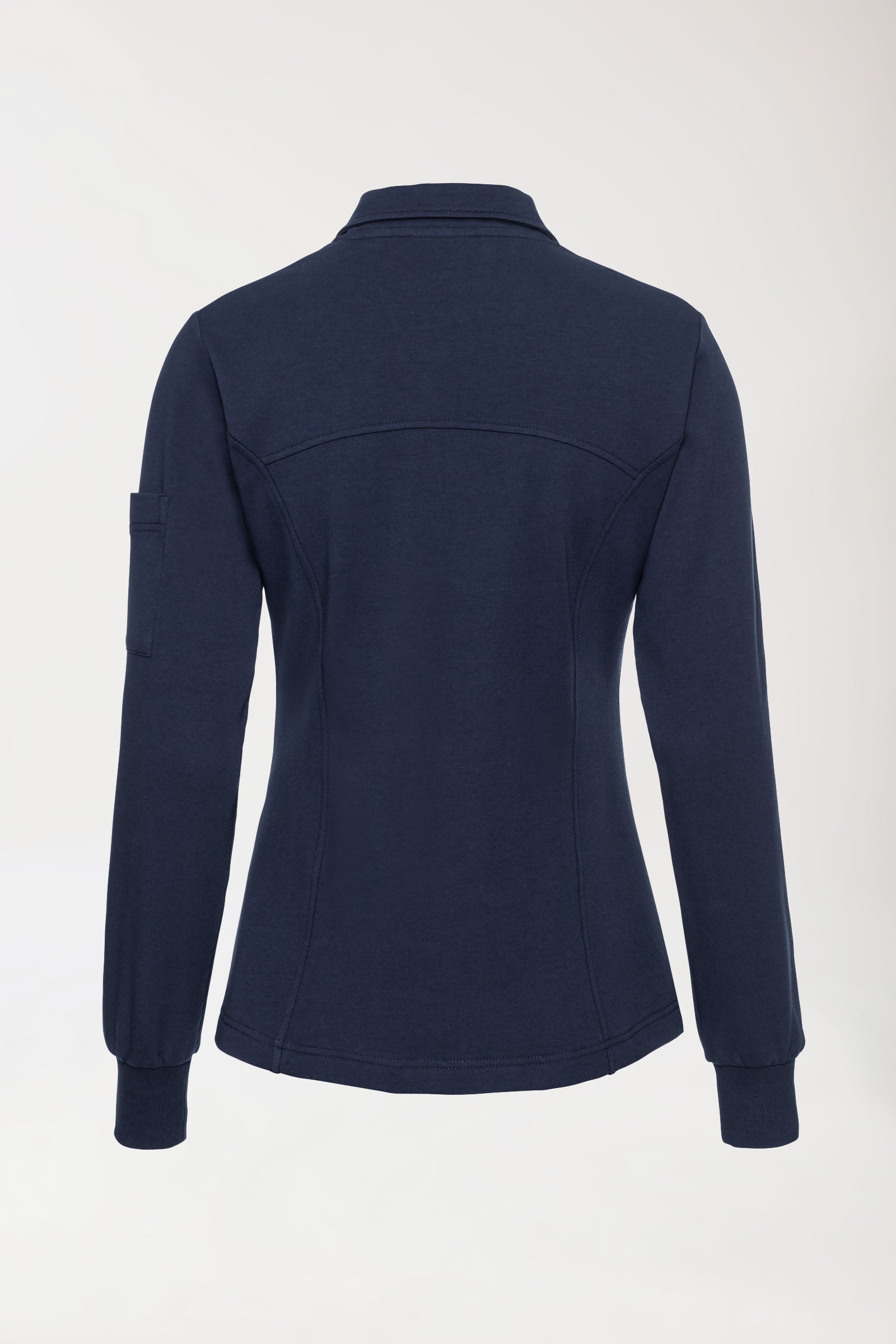 Sweatjacke Damen - Stehkragen navy, Vue de dos 