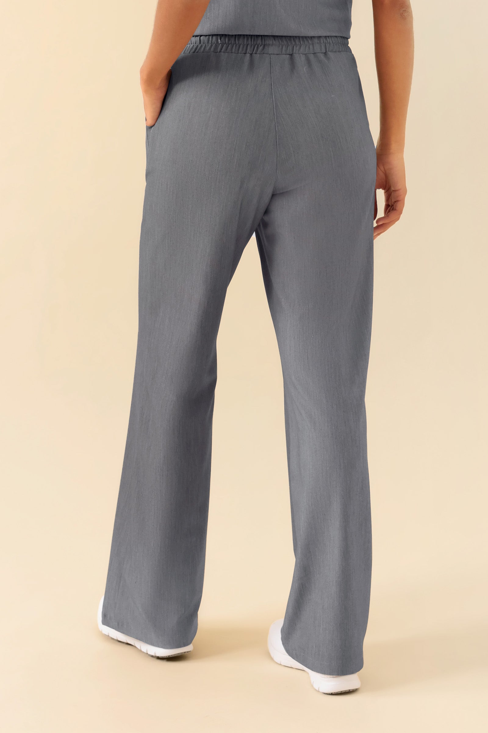 KAERE Hose Damen - weites Bein grau melange, Vue de dos 