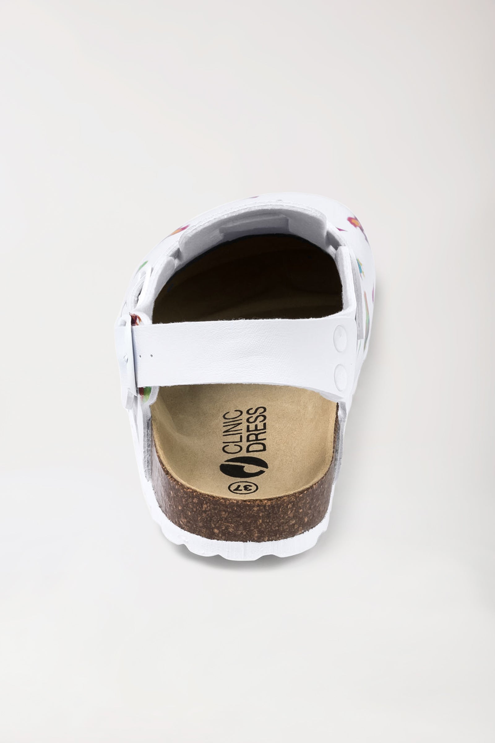 Damen Clog bunt, Vue de dos 