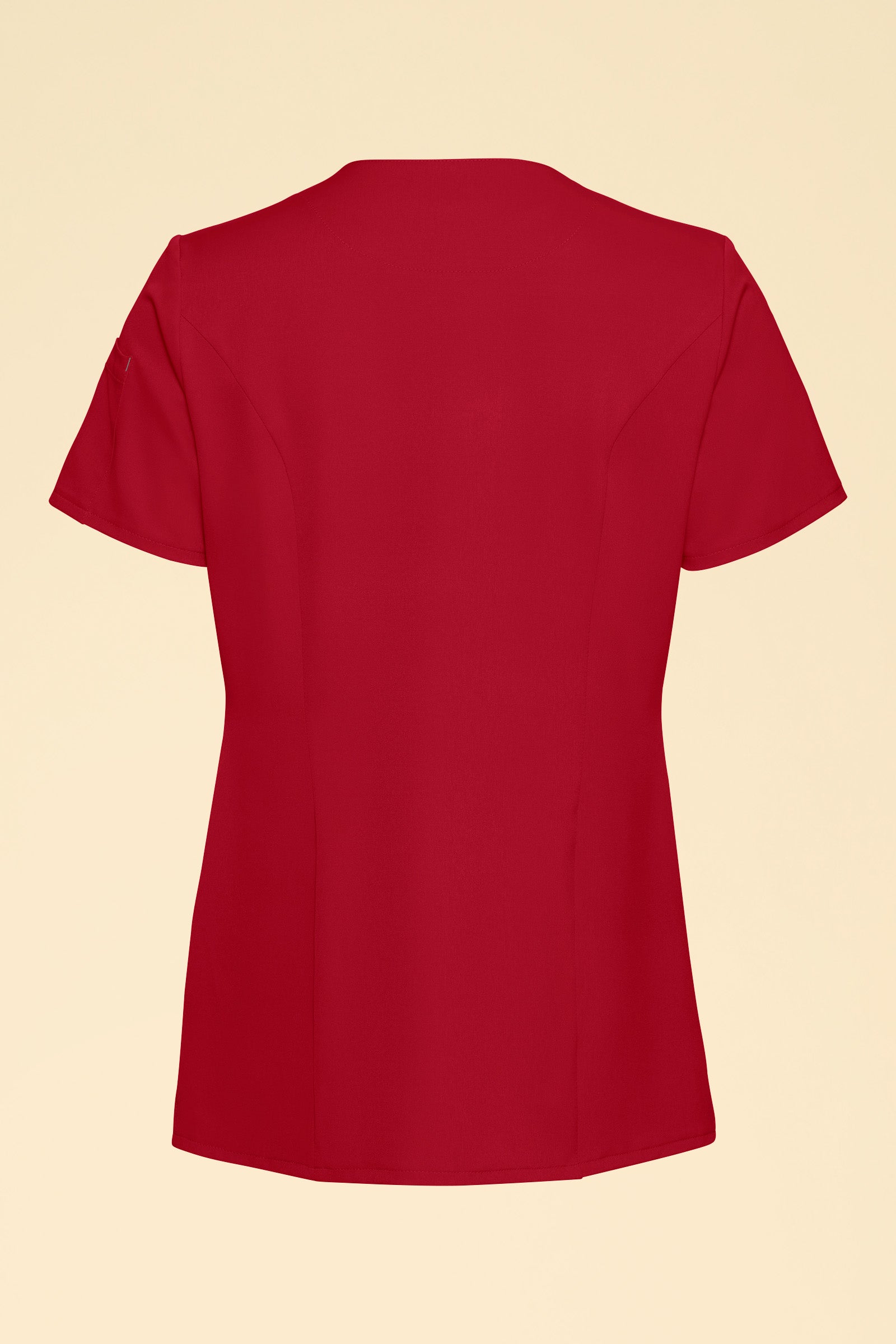 KAERE Kasack Damen - durchgeknöpft rot, Vue de dos 