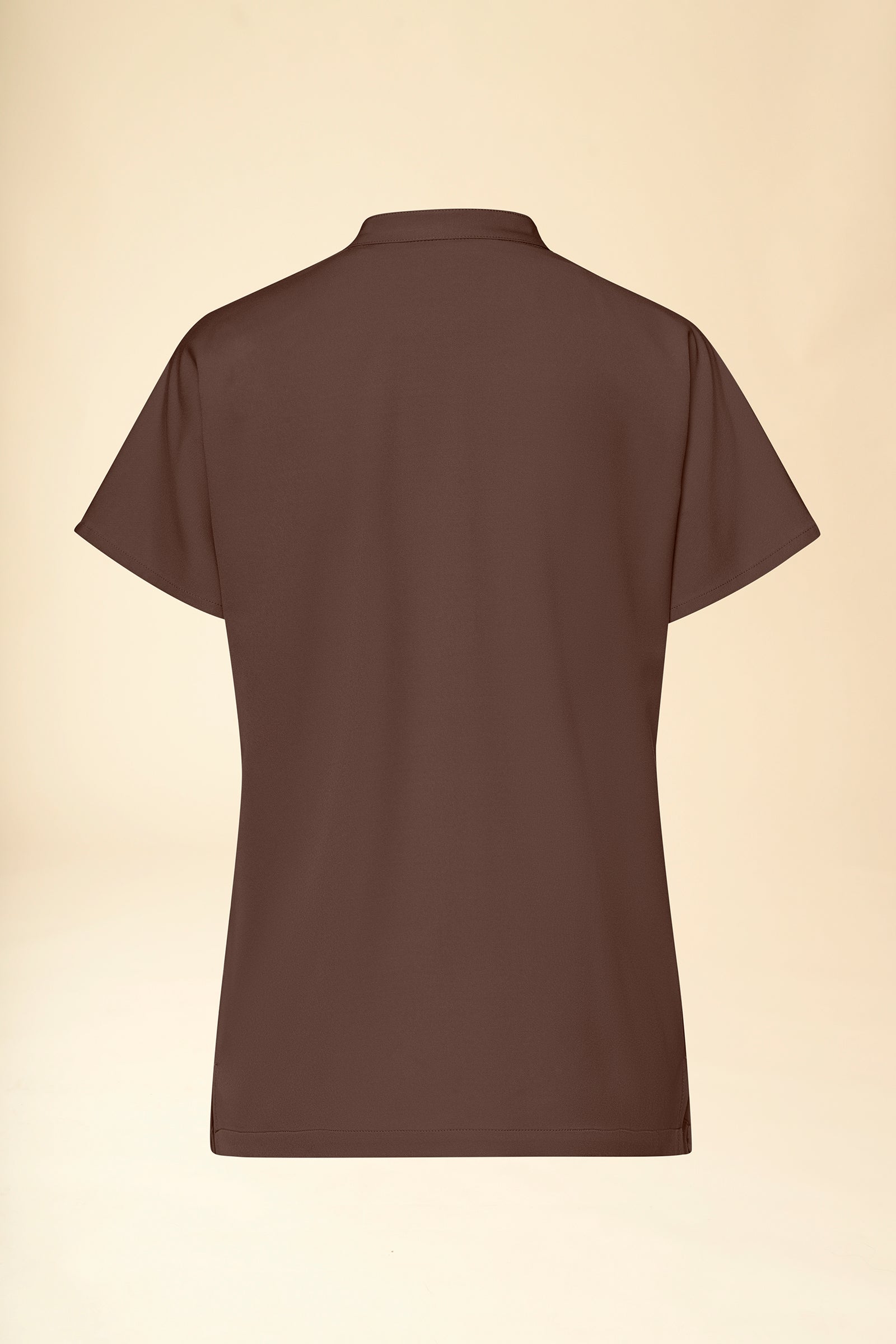 KAERE Schlupfkasack Damen - Stehkragen coffee, Vue de dos 