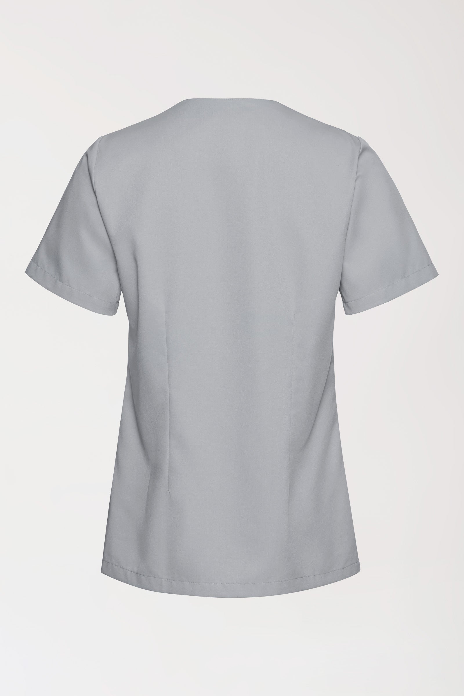 TENCEL™ Schlupfkasack Damen - V-Ausschnitt perlgrau, Vue de dos 
