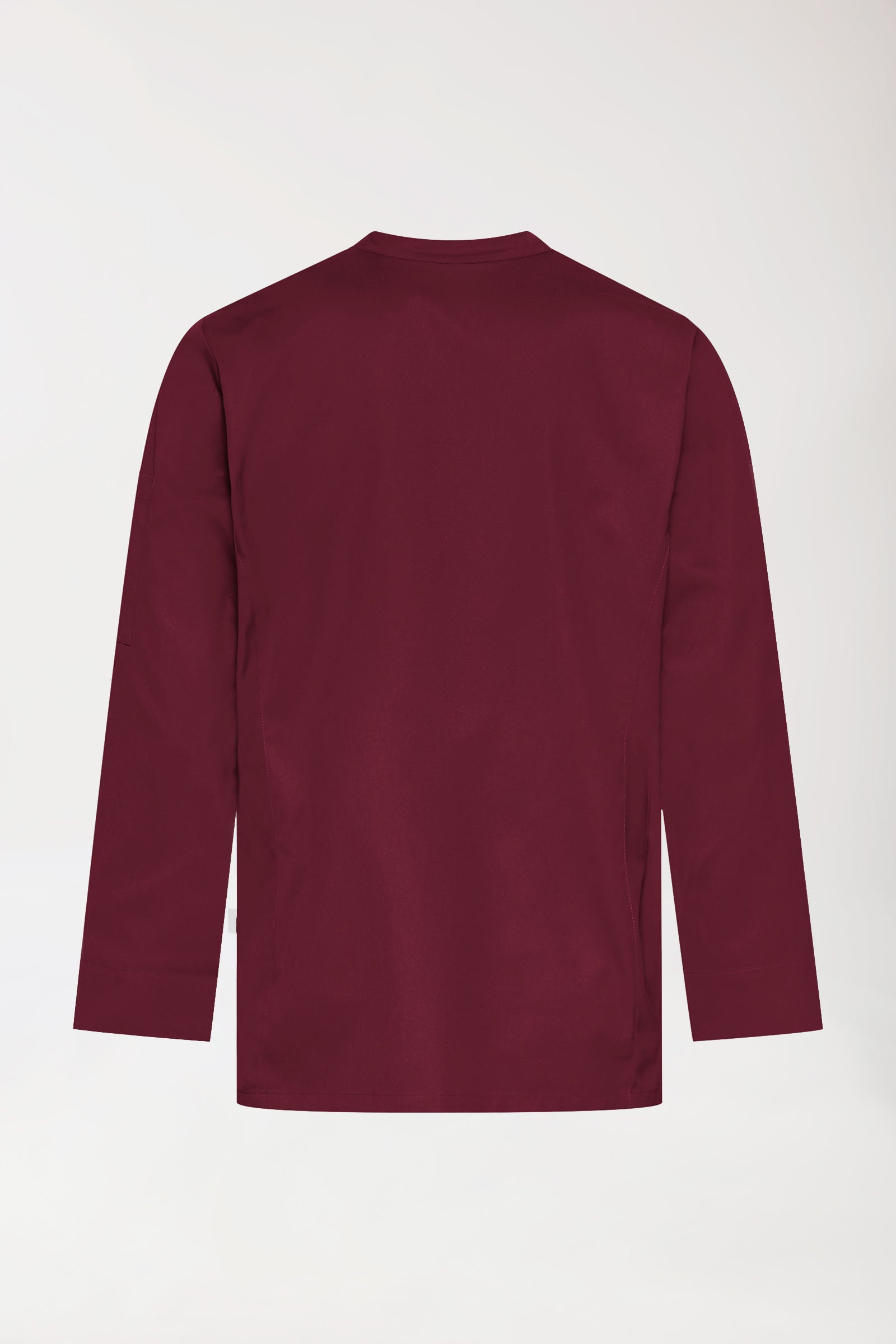 Gastro Kochjacke Herren - 1/1 Arm bordeaux, Rückansicht 