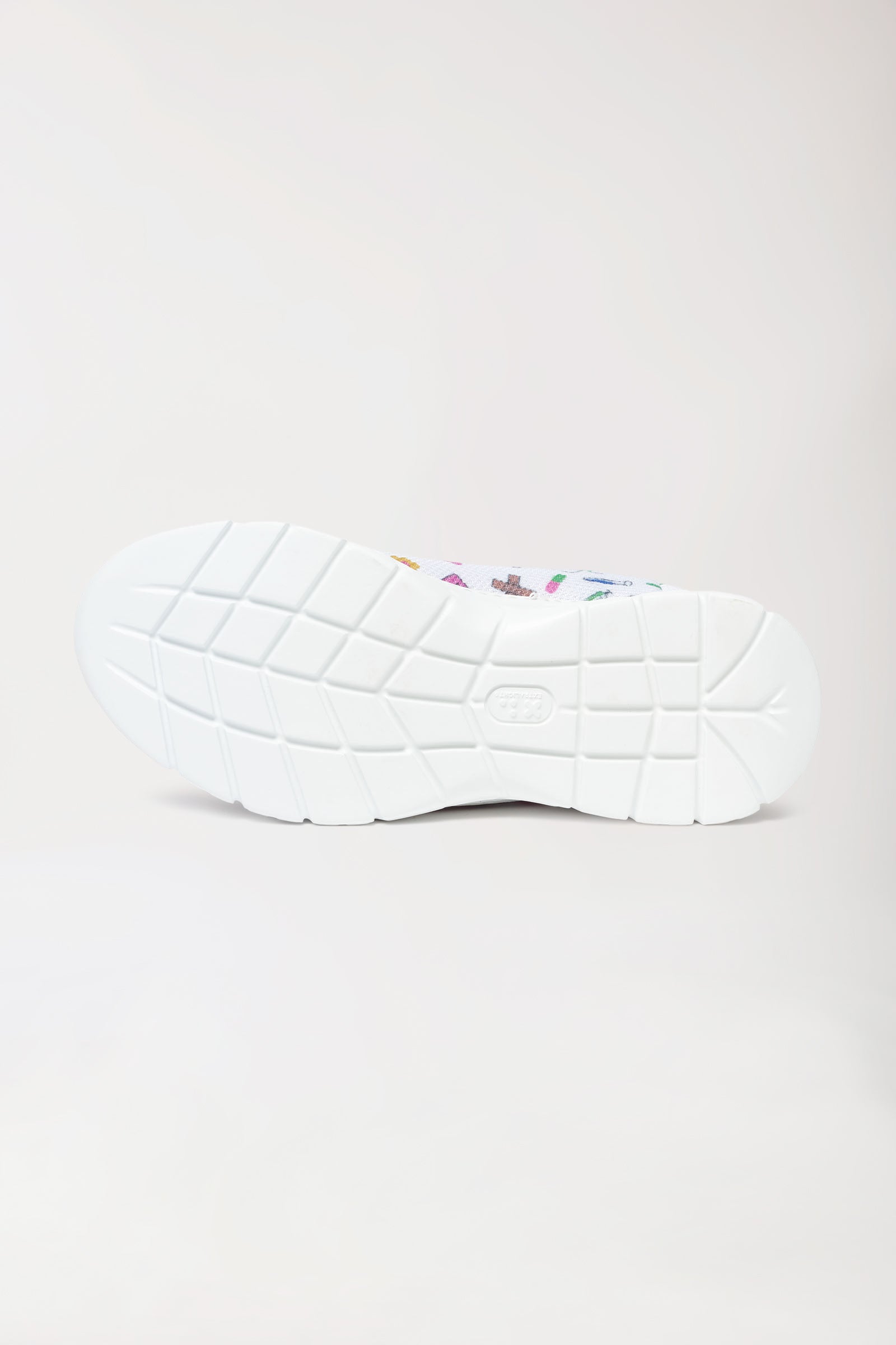 Unisex Berufsschuh weiss/bunt, Vue de dos 