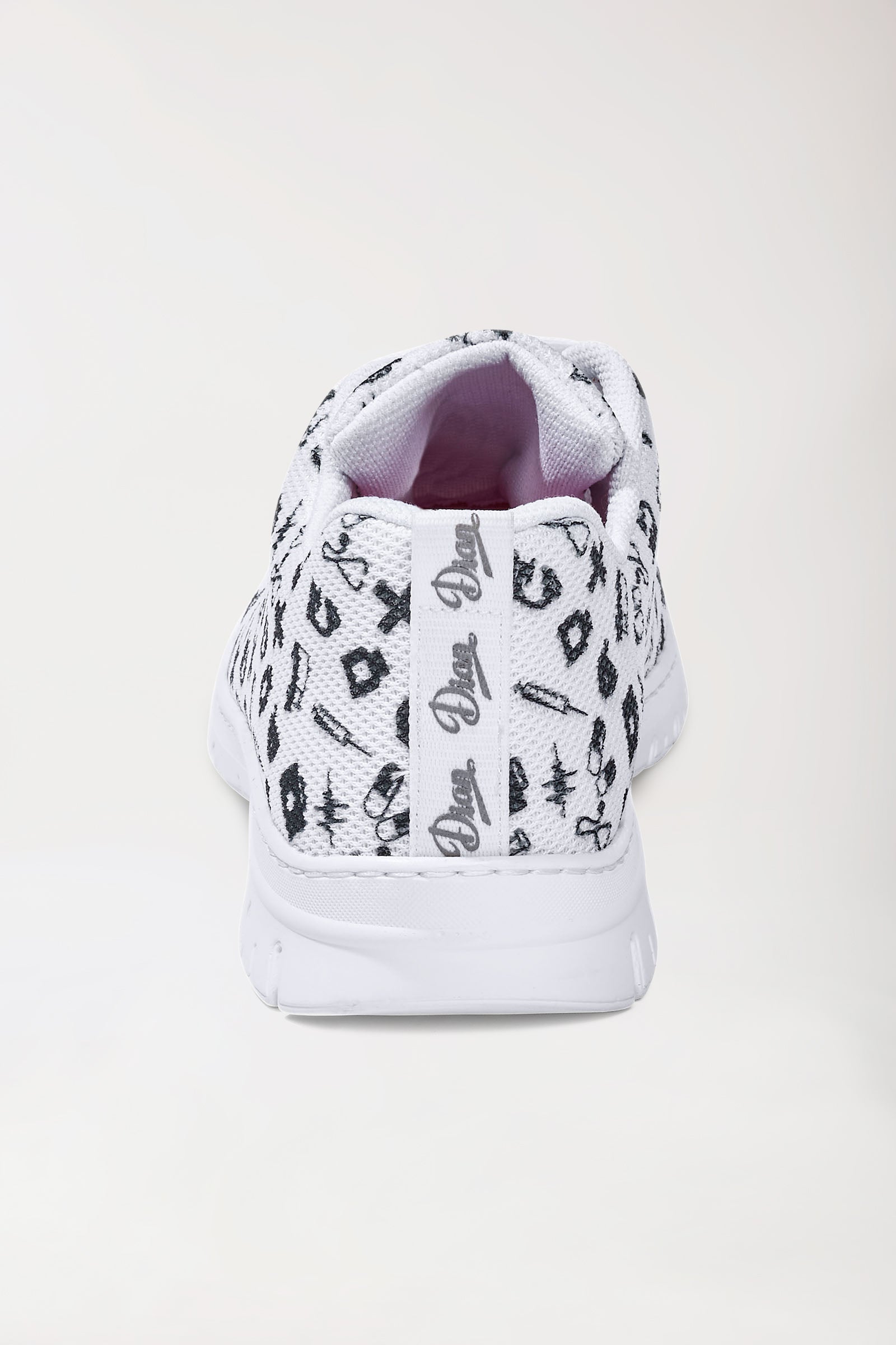 Unisex Berufsschuh weiss/schwarz, Vue de dos 