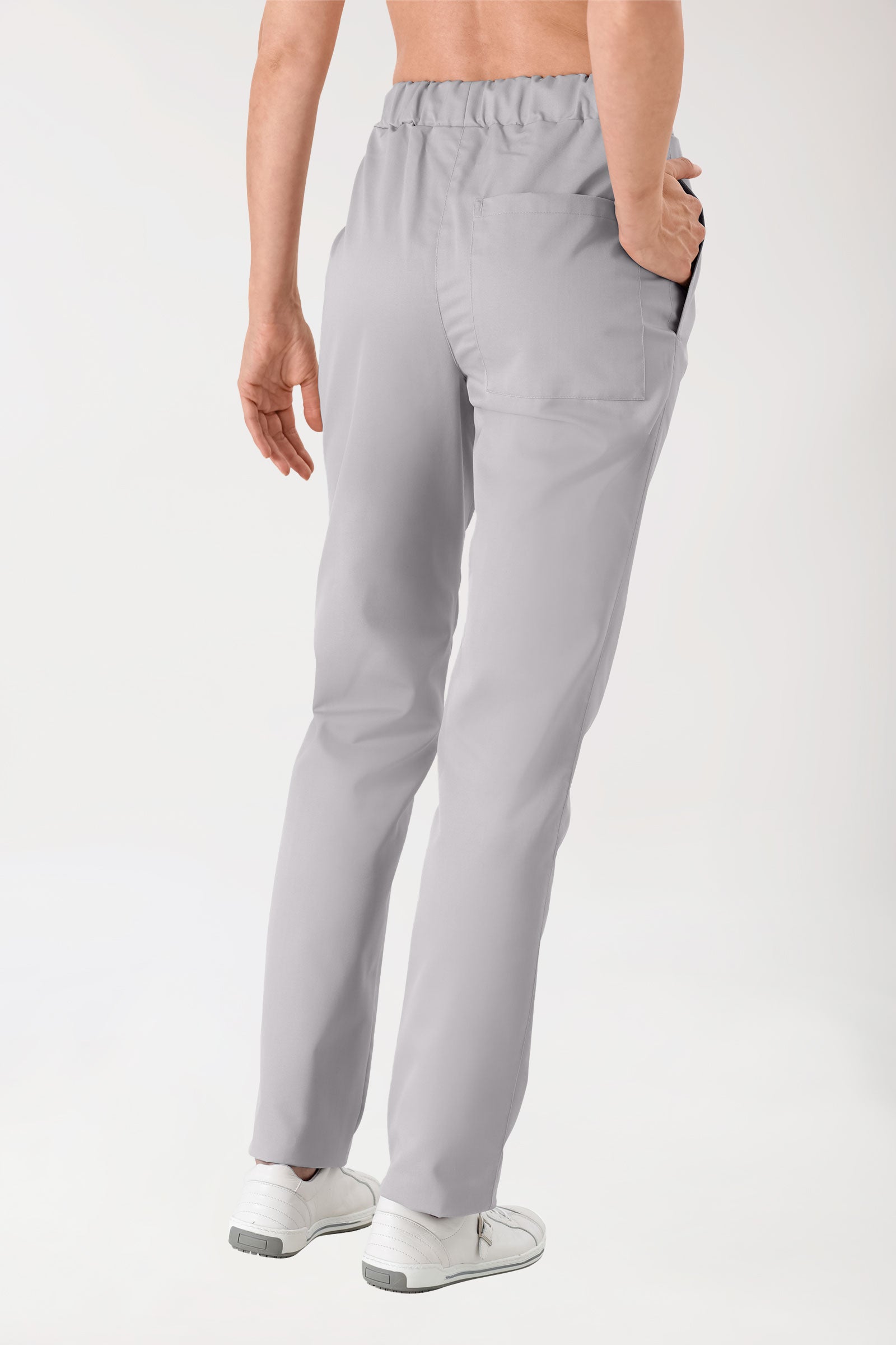 JUST STRONG Hose Unisex - Seitentasche - Gummibund grau, Vue de dos 