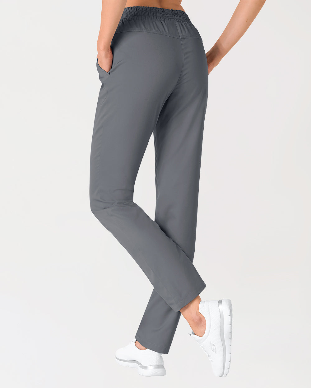 Hose Unisex - hoher Bund steingrau