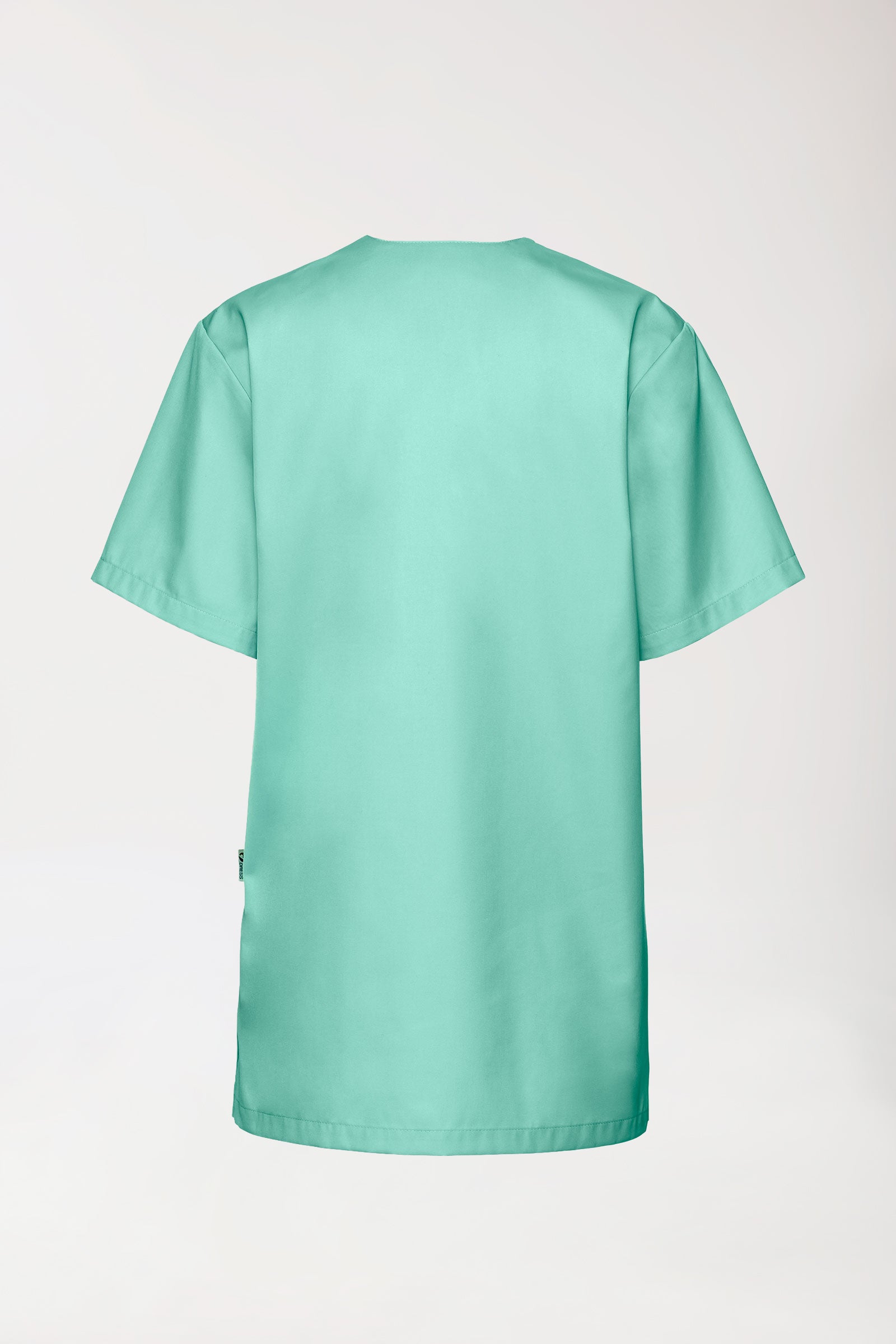 Schlupfkasack Aqua Green V-Ausschnitt, Rückansicht 