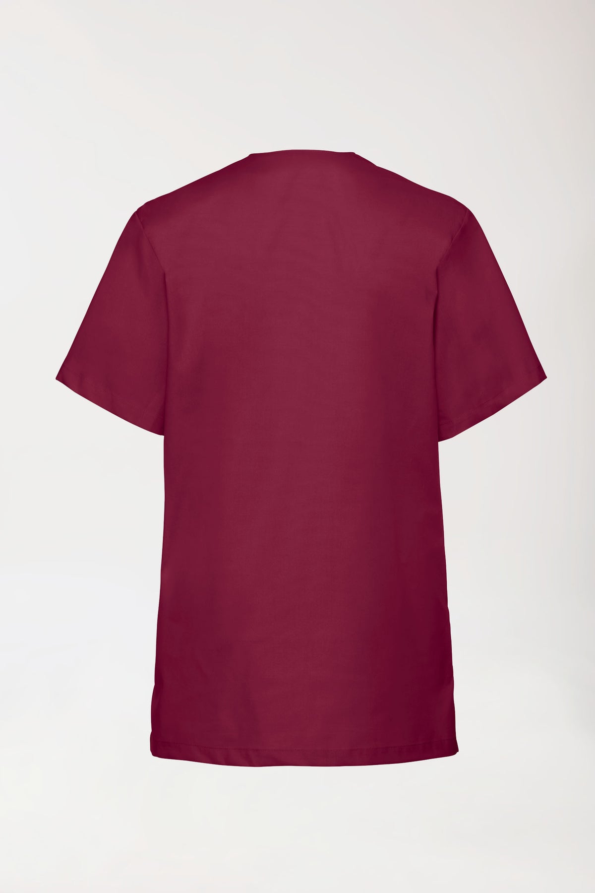 Stretch Schlupfkasack Unisex - V-Ausschnitt bordeaux, Vue de dos 