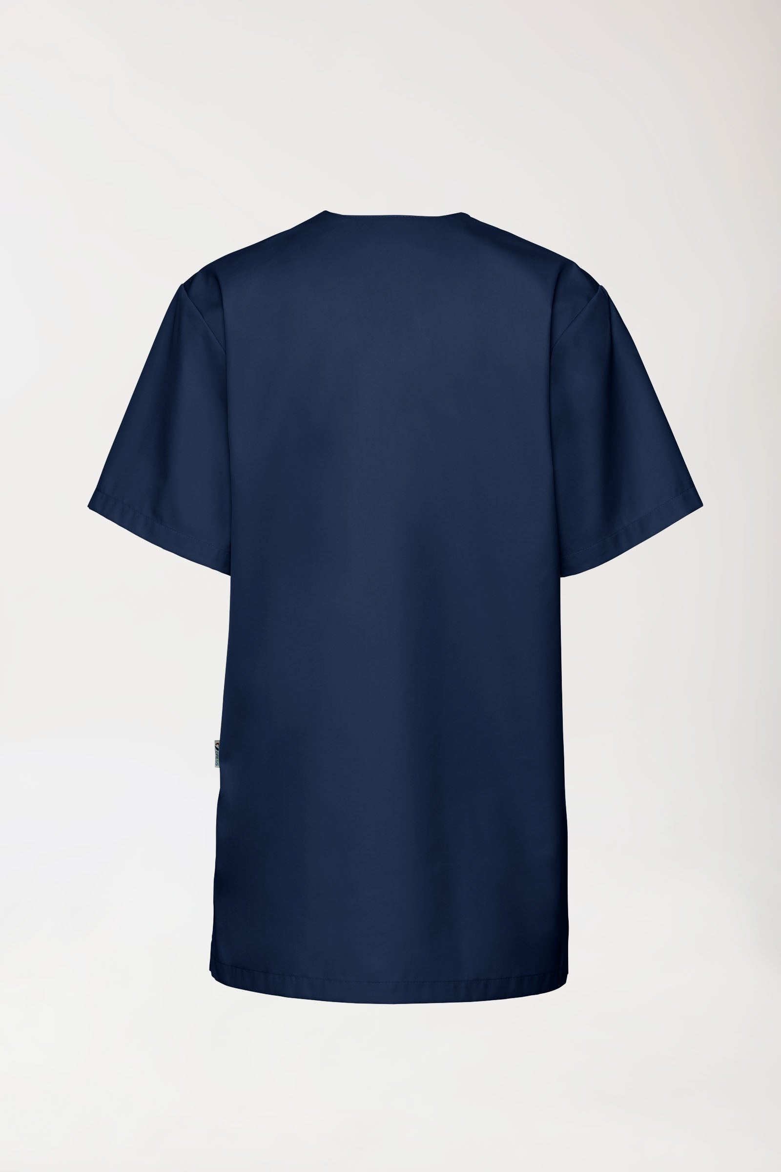 Schlupfkasack Navy V-Ausschnitt, Rückansicht 