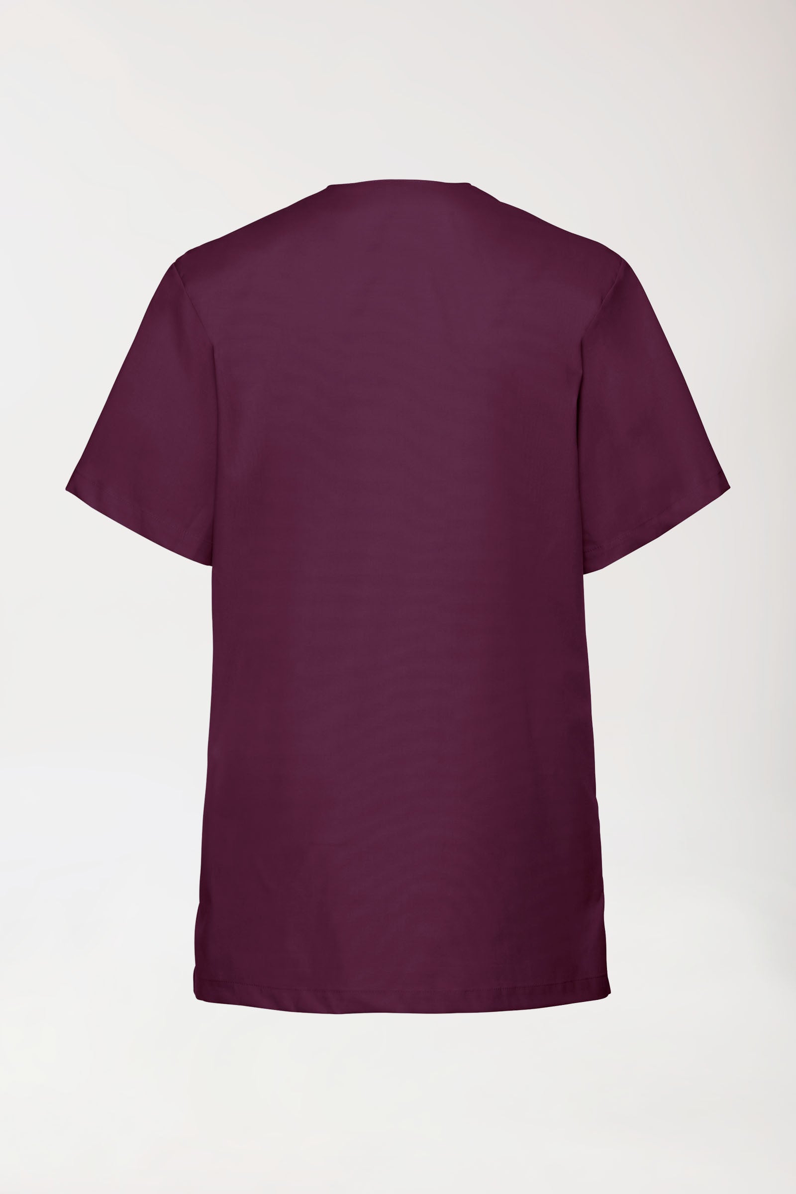 Stretch Schlupfkasack Unisex - V-Ausschnitt pflaume, Vue de dos 