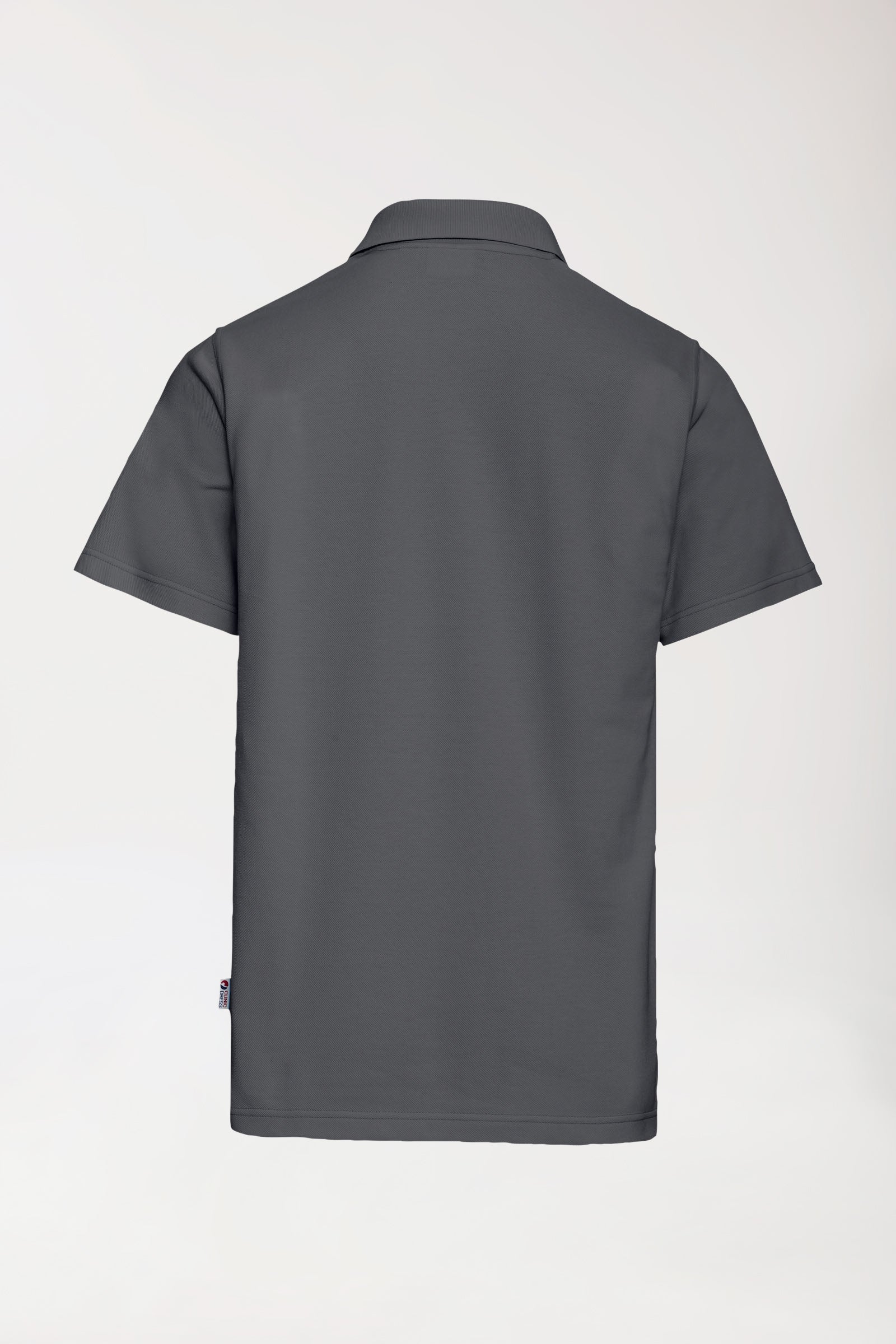 CORE Shirt Unisex - Polokragen erzgrau, Vue de dos 