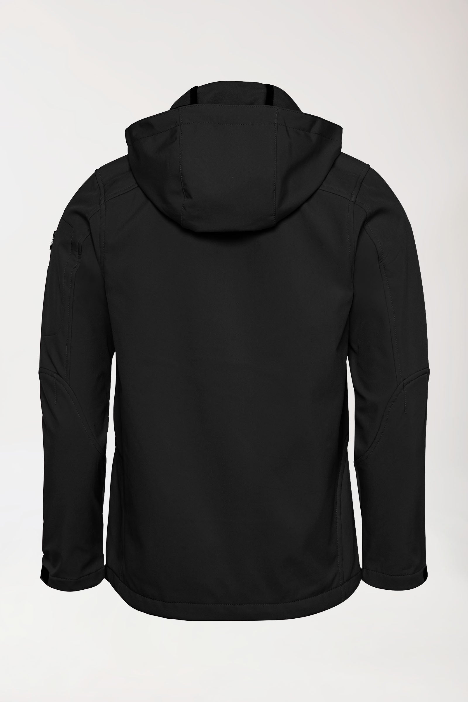 Softshell Jacken Unisex - mit Kapuze schwarz, Vue de dos 