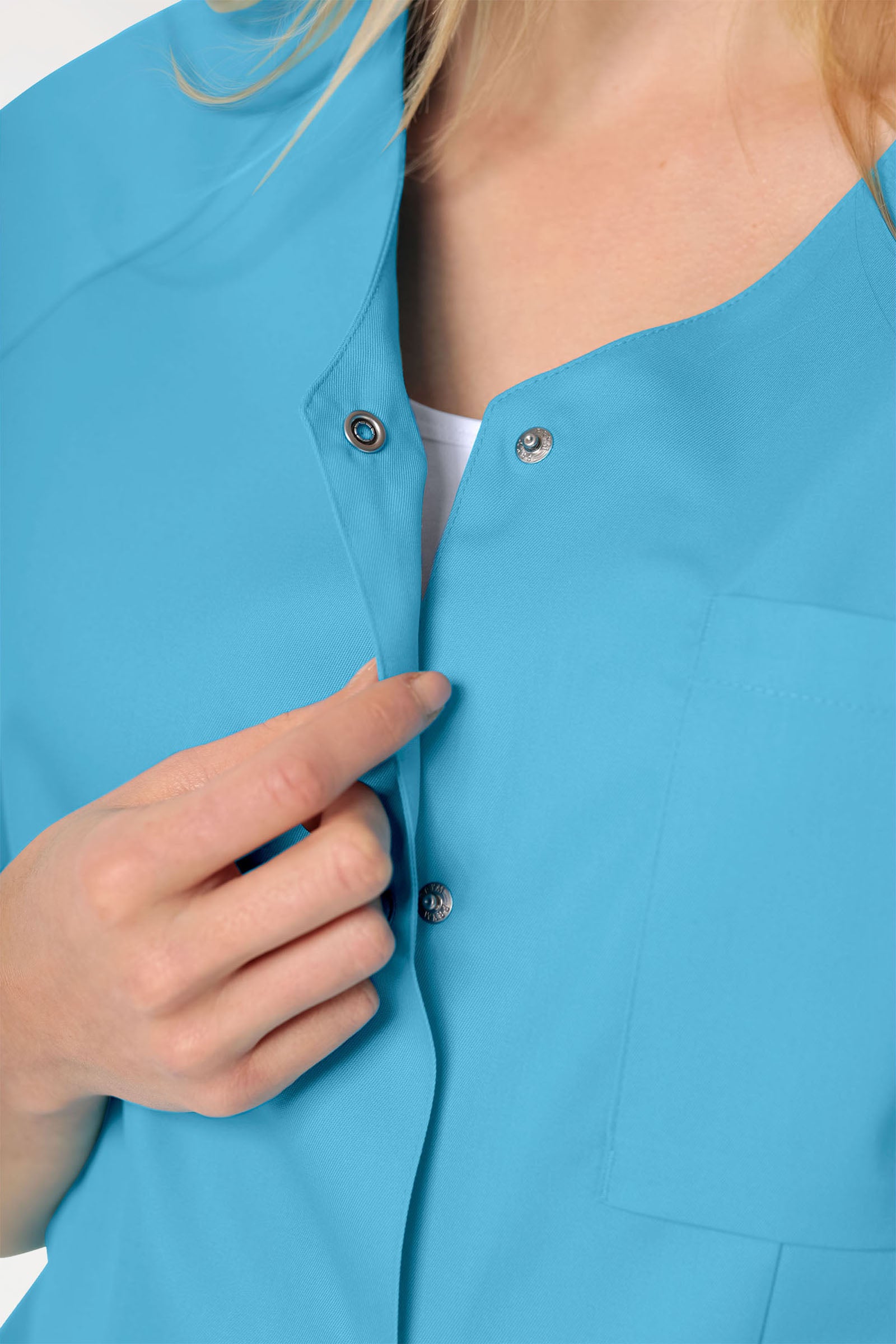 CORE Kasack Damen - durchgeknöpft türkis