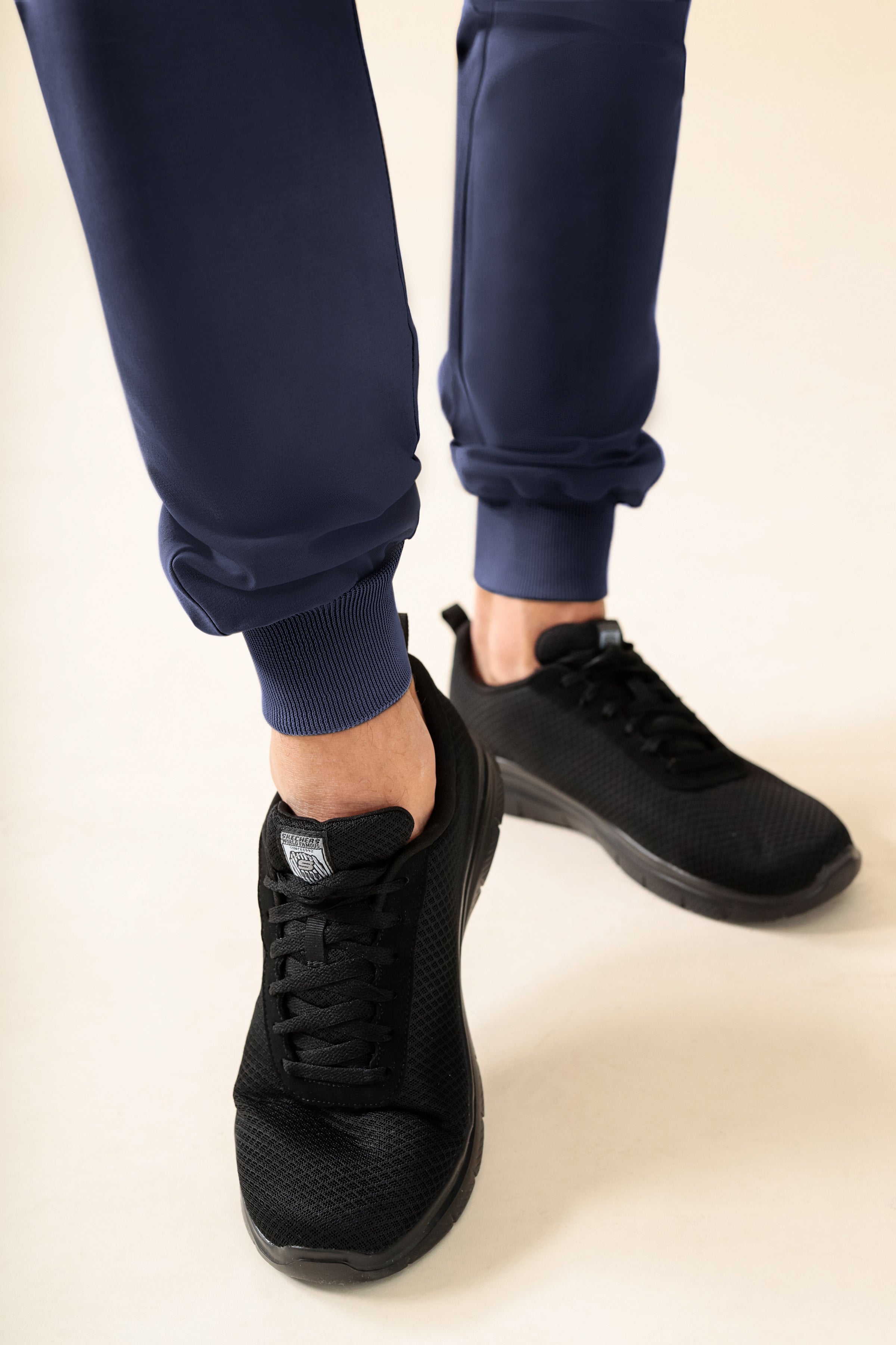 KAERE Hose Herren - Saumbündchen Kurzgr. ohne Beintaschen navy