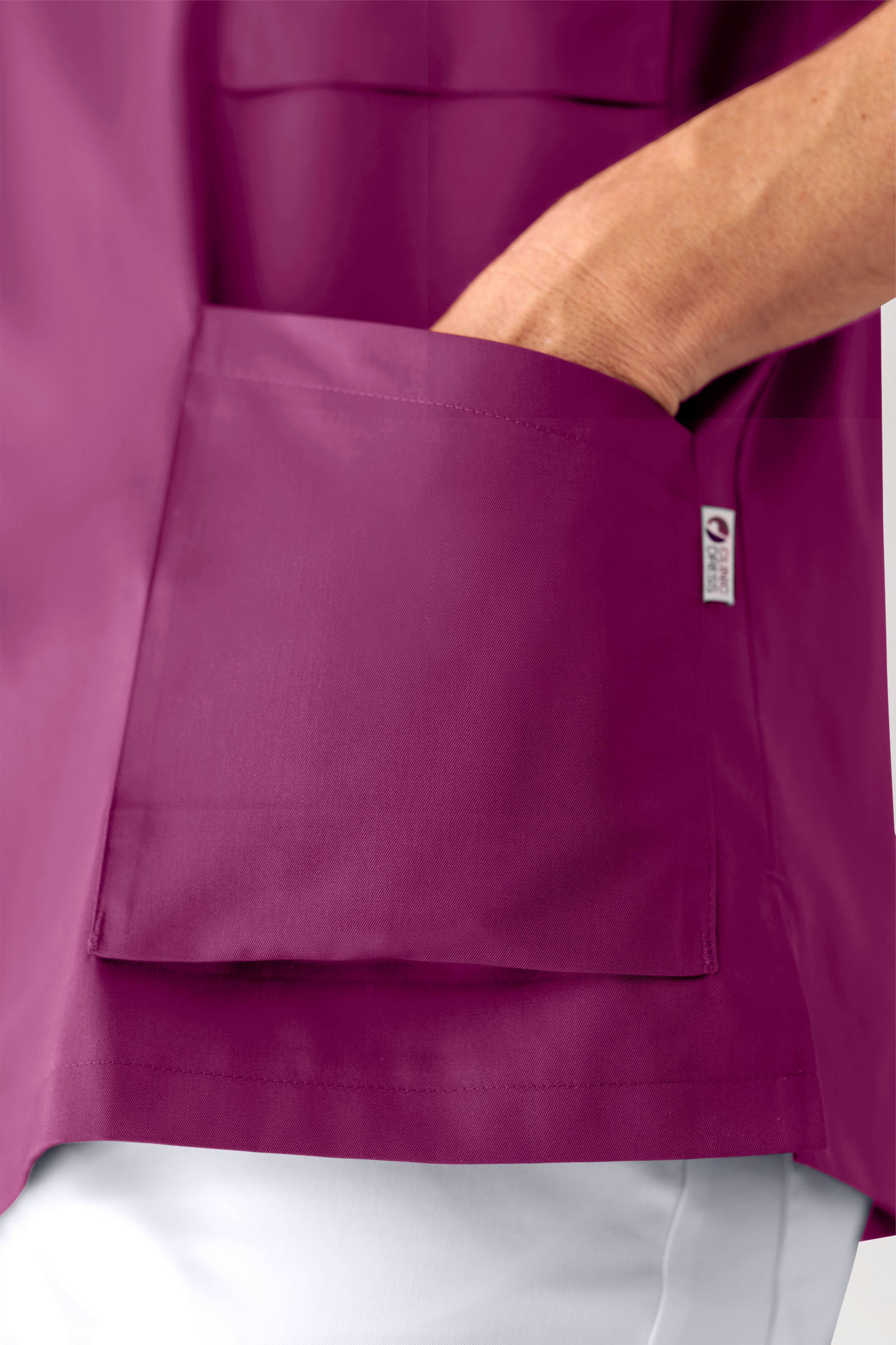 CORE Schlupfkasack Herren - V-Ausschnitt berry