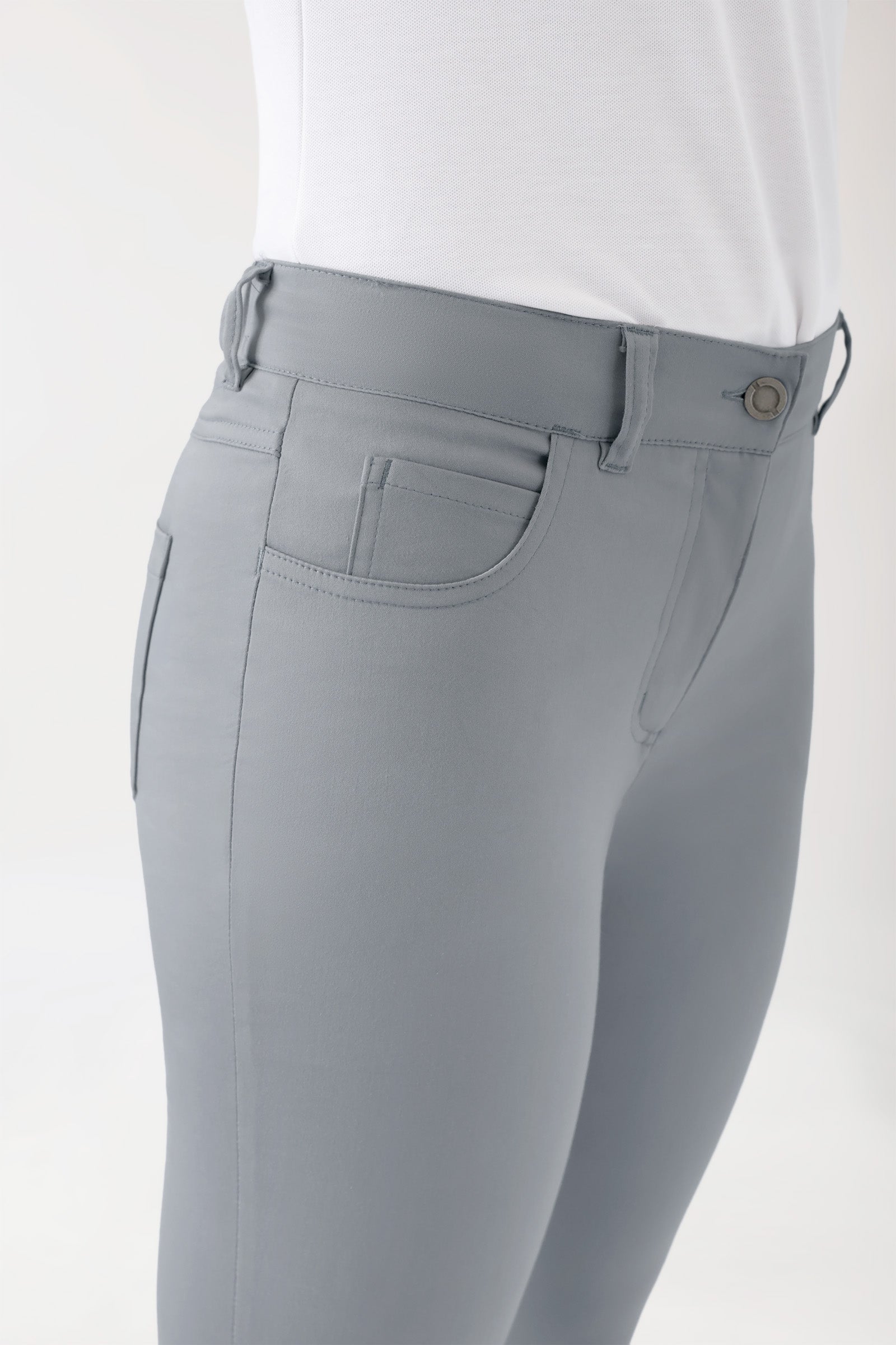 COMFY FLEX 5-Pocket Hose Damen - schlankes Bein grau