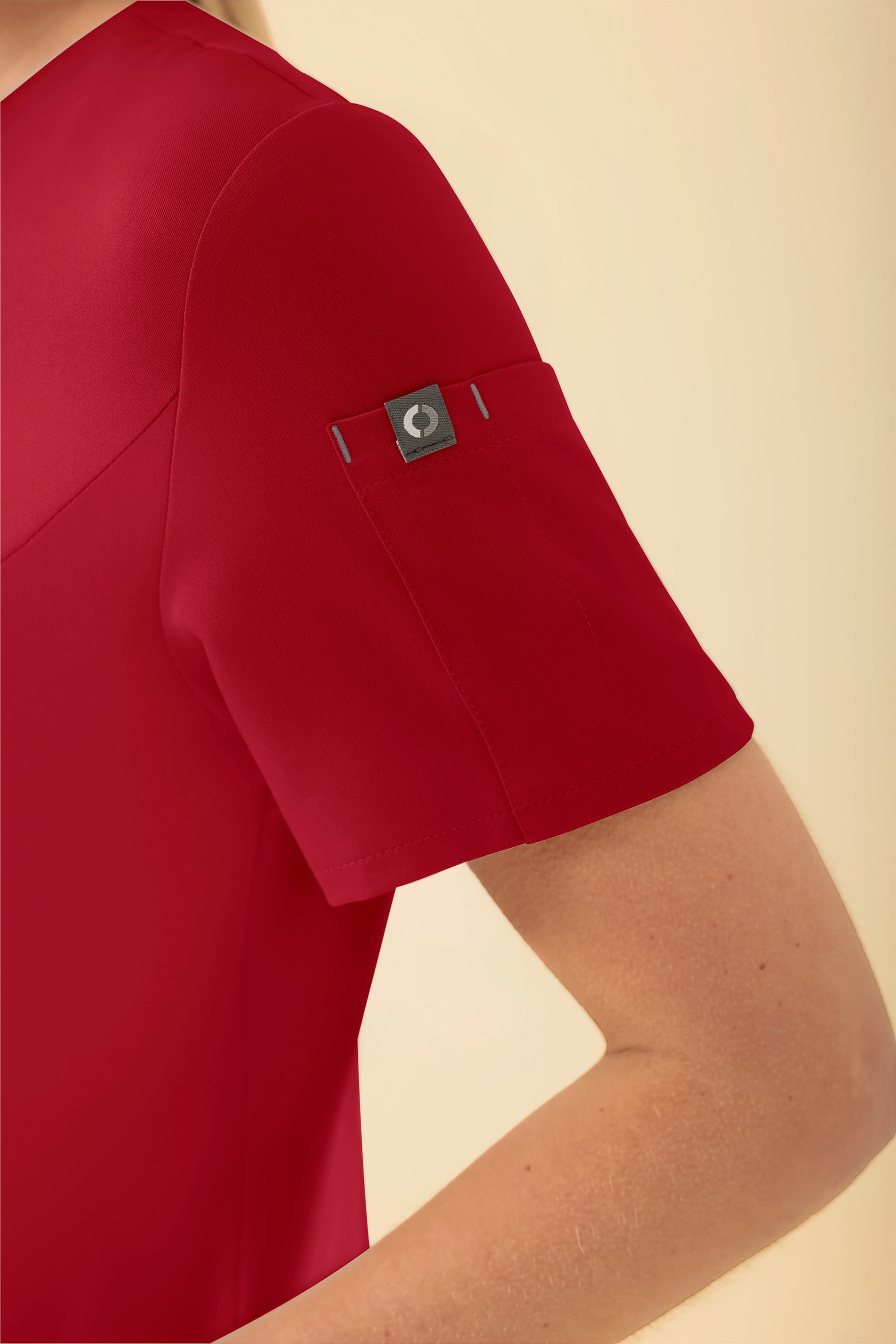 KAERE Kasack Damen - durchgeknöpft rot